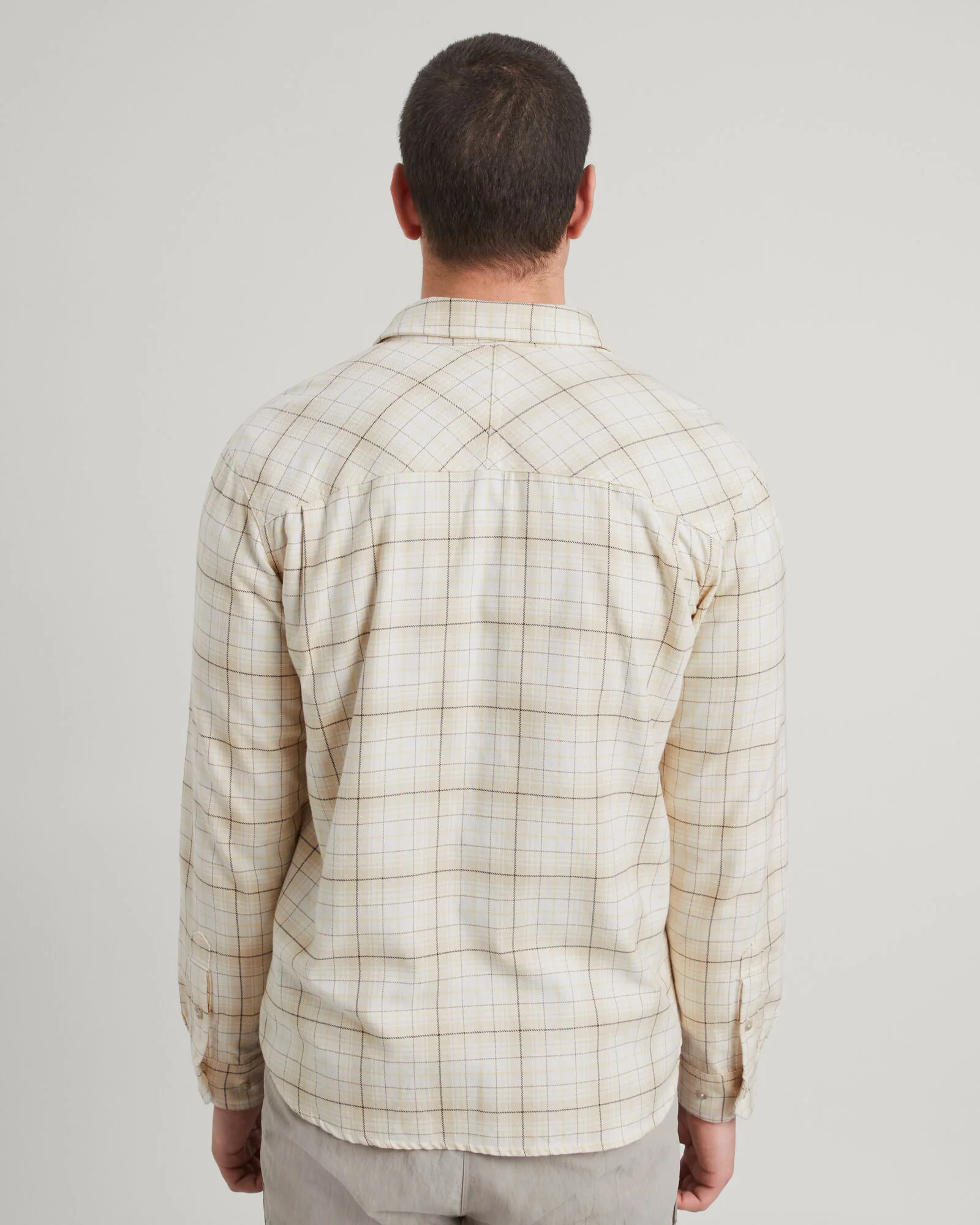 Men's Carrillon HF Long Sleeve Shirt - Natural/Sunlit Check - Image 4