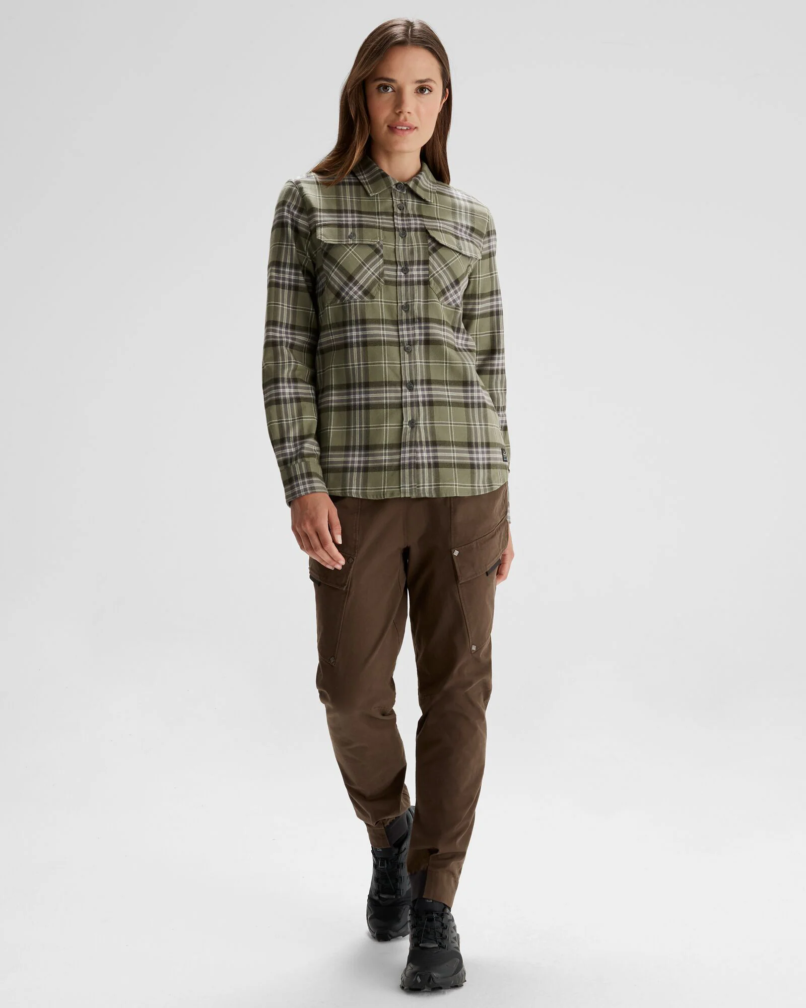 Women's Carrillon HF Long Sleeve Shirt  - Mountain Plaid Beech - Image 2