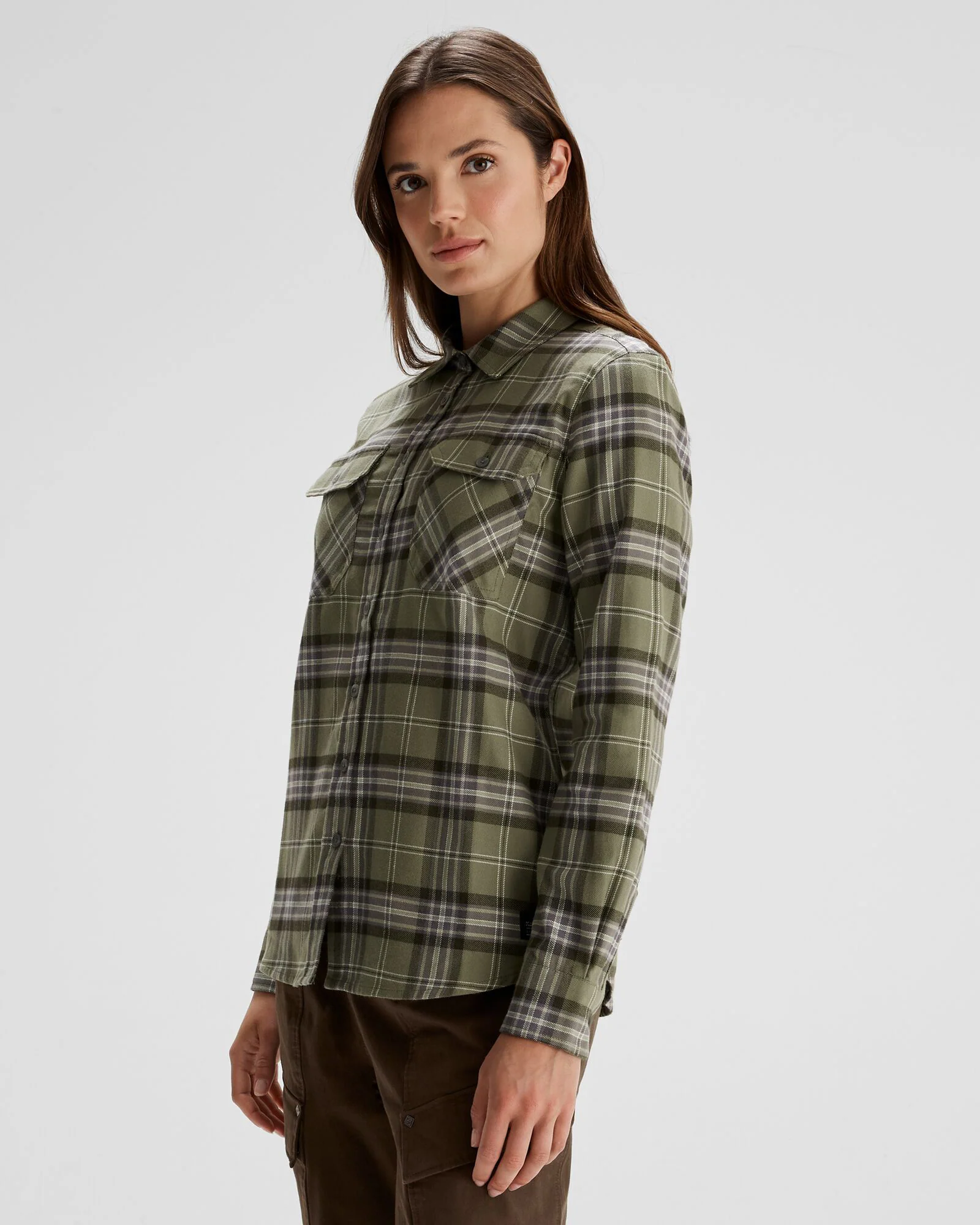 Women's Carrillon HF Long Sleeve Shirt  - Mountain Plaid Beech - Image 3