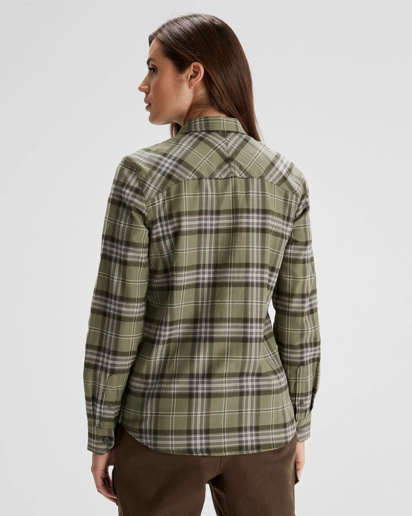 Women's Carrillon HF Long Sleeve Shirt  - Mountain Plaid Beech - Image 4