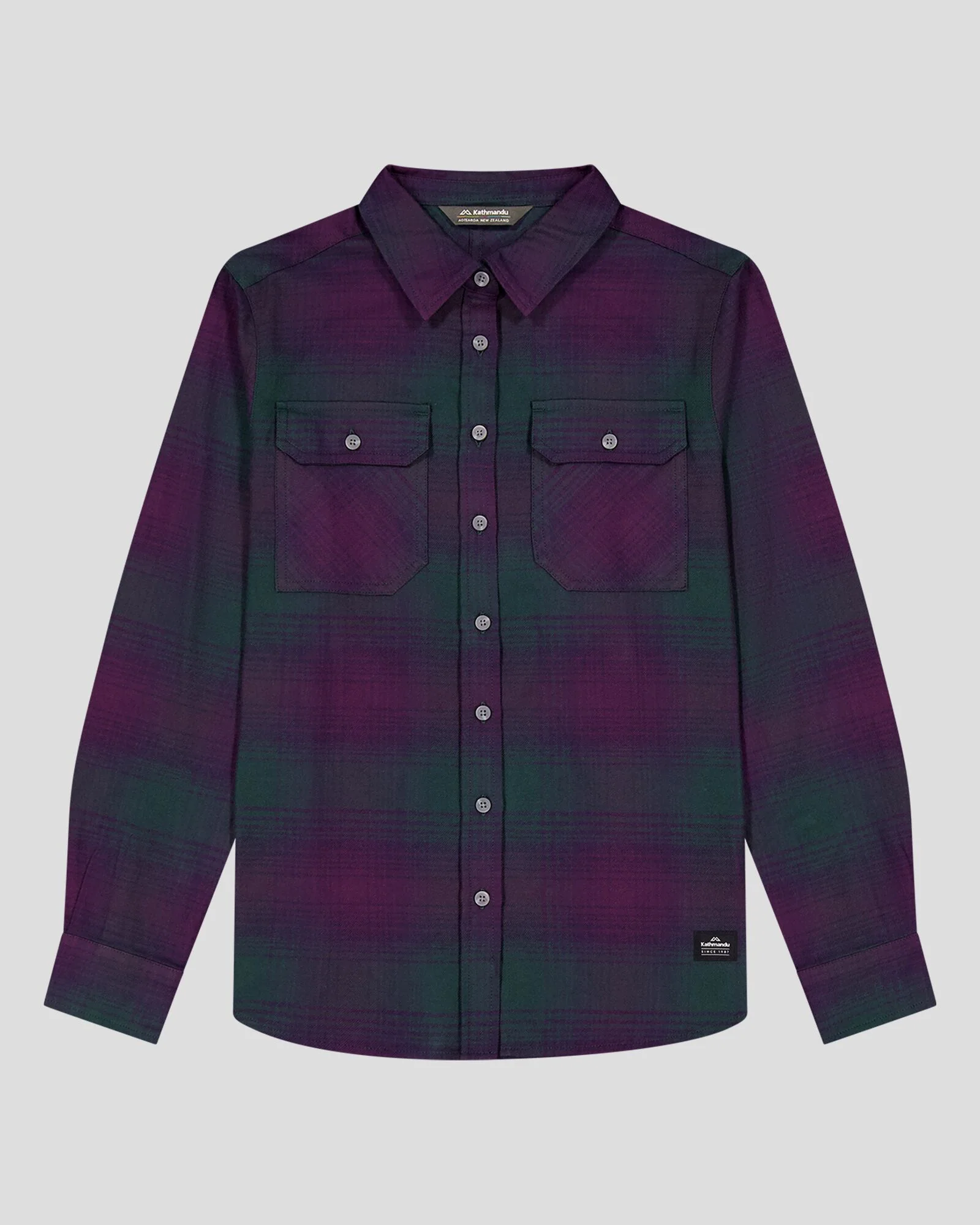 Women's Carrillon HF Long Sleeve Shirt  - Shadow Plaid Deep Forest - Image 6