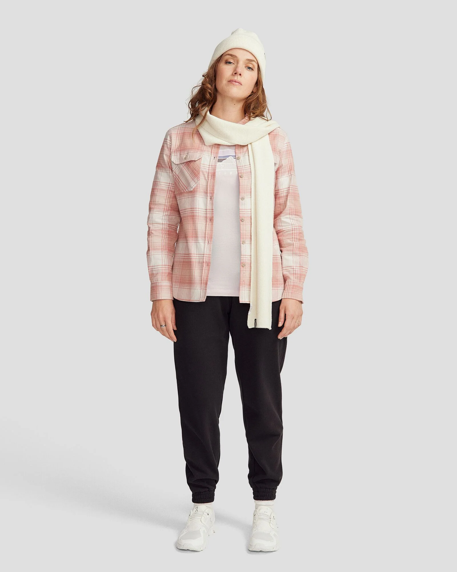 Women's Carrillon HF Long Sleeve Shirt  - Shadow Plaid Mineral - Image 2