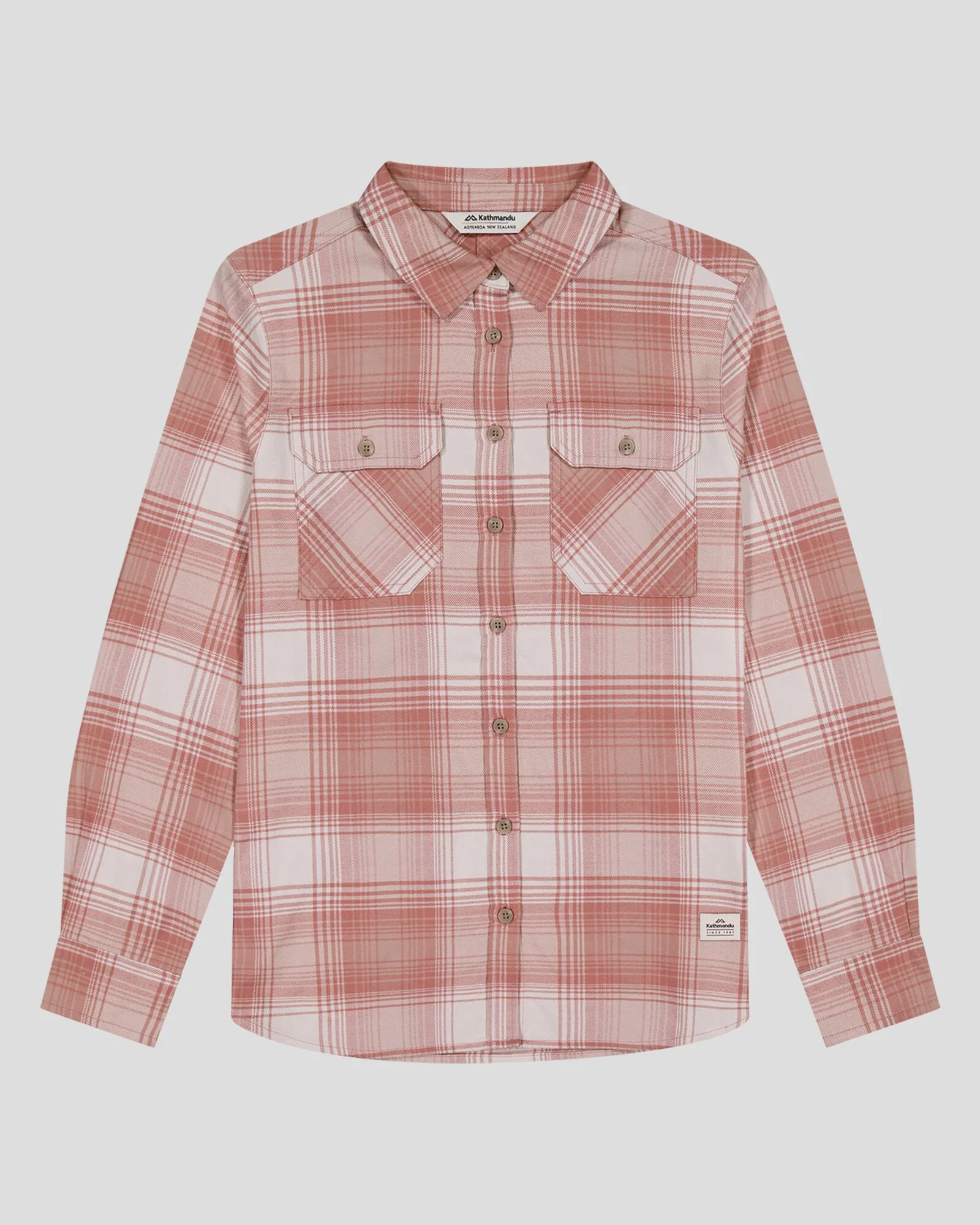 Women's Carrillon HF Long Sleeve Shirt  - Shadow Plaid Mineral - Image 5
