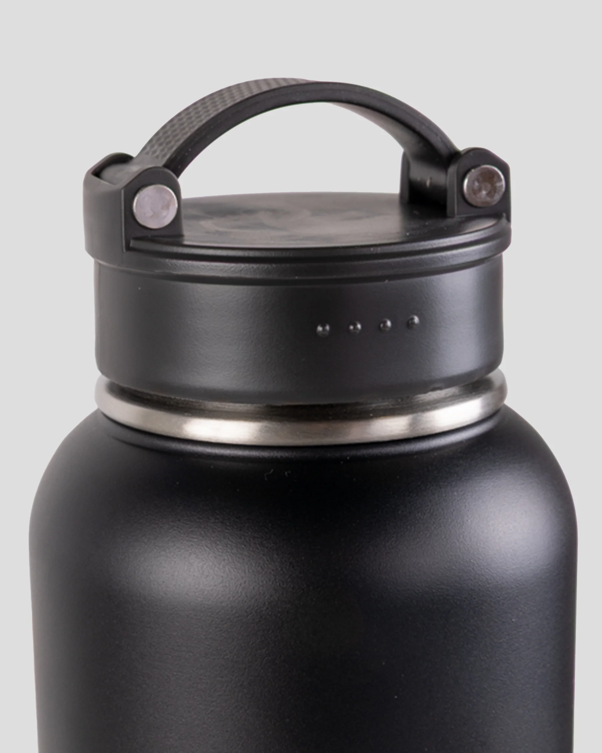 Carry Handle Insulated 1.2L Drink Bottle v2 - Black Stingray - Image 4