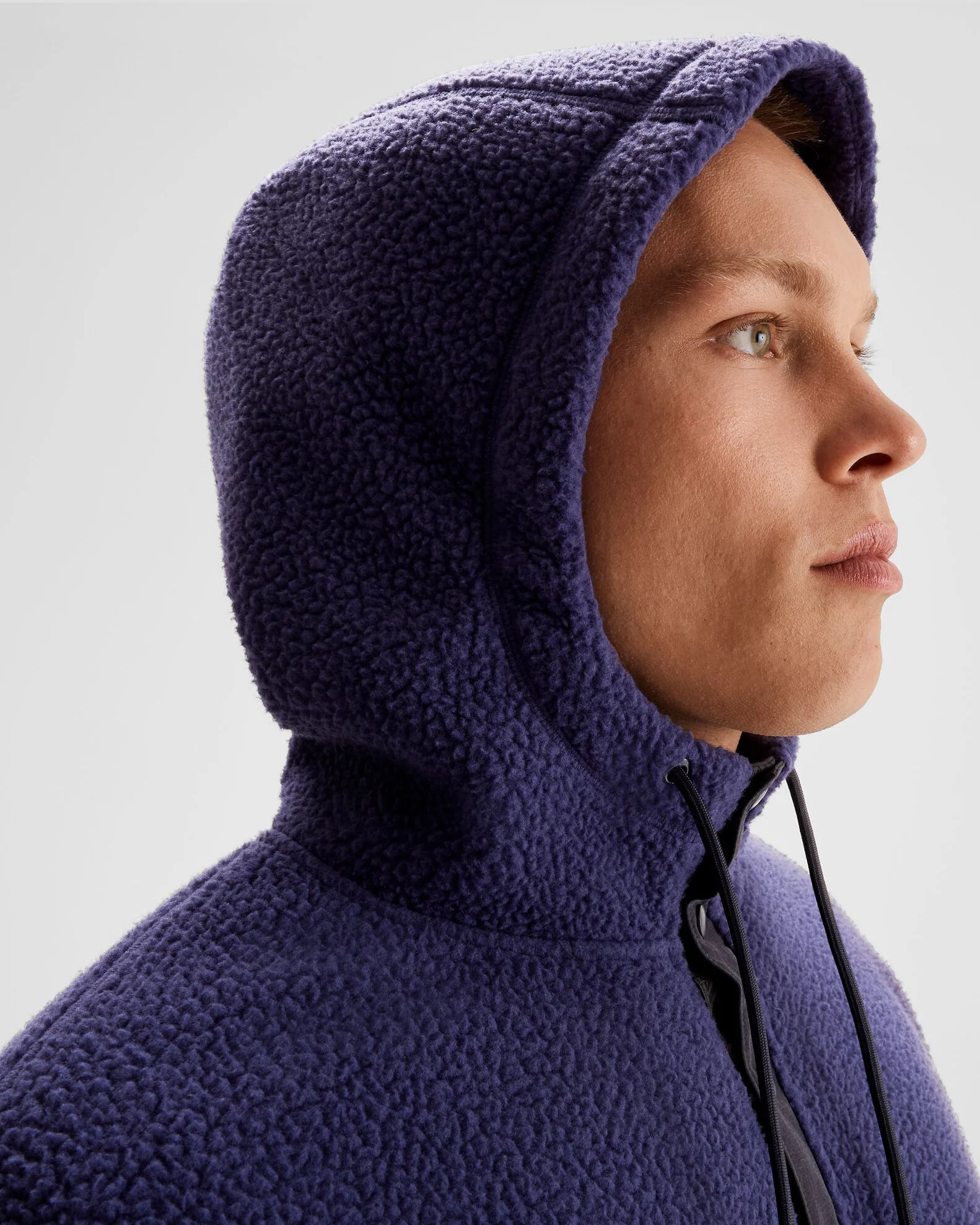 Men's Co-Z High Pile Hooded Pullover  - Dark Horizon - Image 3