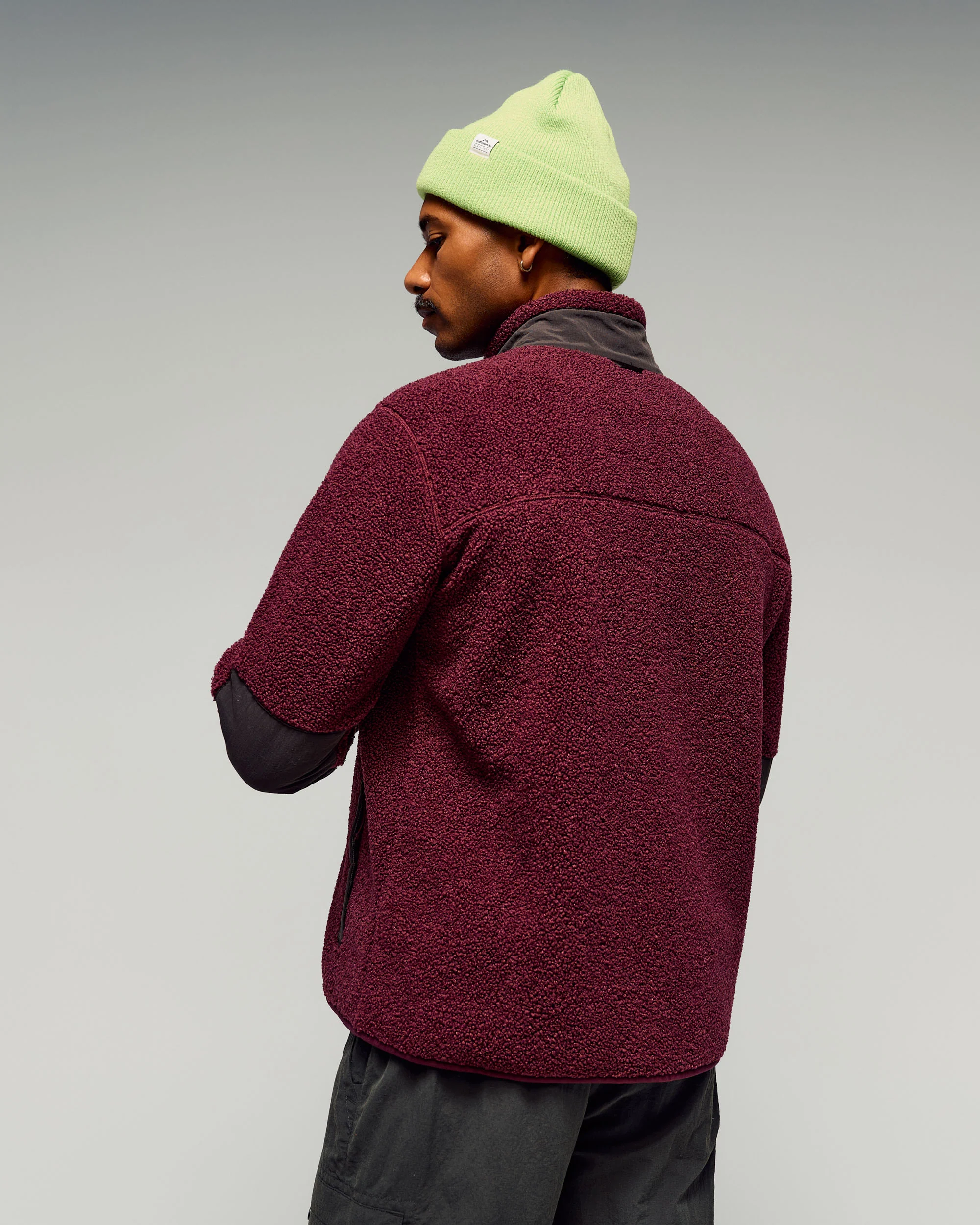 Men's Co-Z High Pile Jacket v3 -  Mulberry/Cold Brew - Image 3