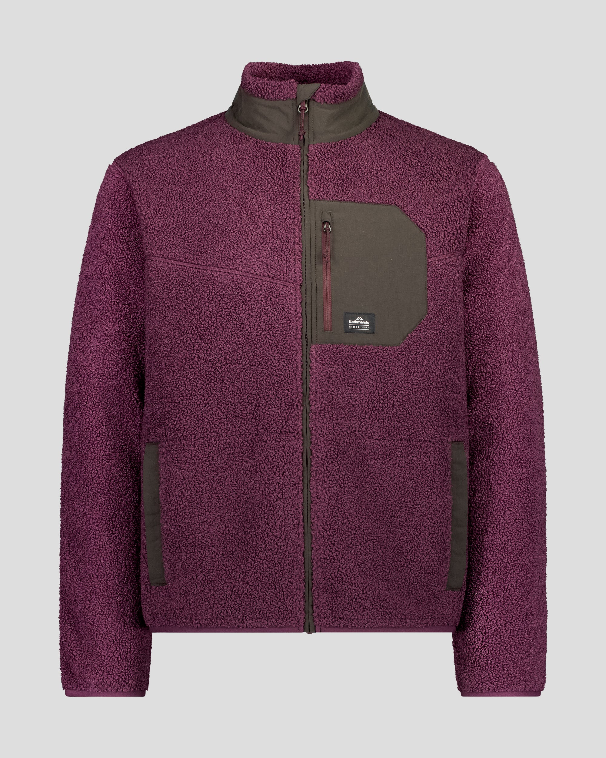 Men's Co-Z High Pile Jacket v3 -  Mulberry/Cold Brew - Image 4