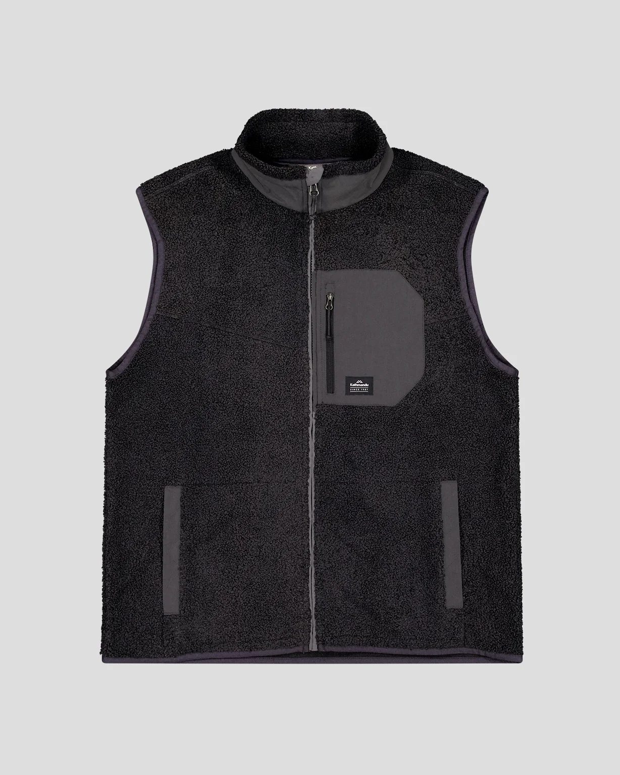 Men's Co-Z High Pile Vest - Black Stingray - Image 5