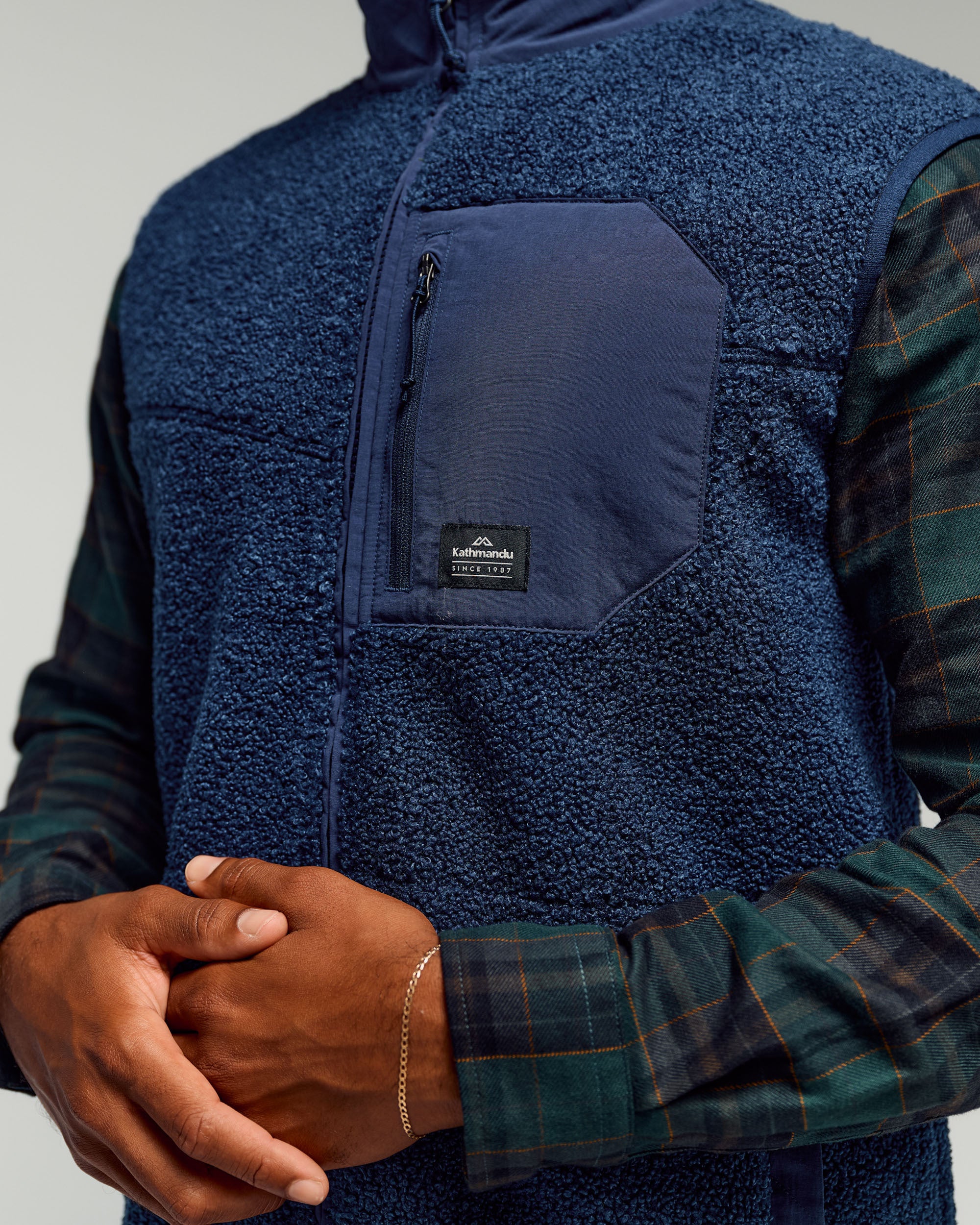 Co-Z High Pile Men's Vest - Classic Navy - Image 4