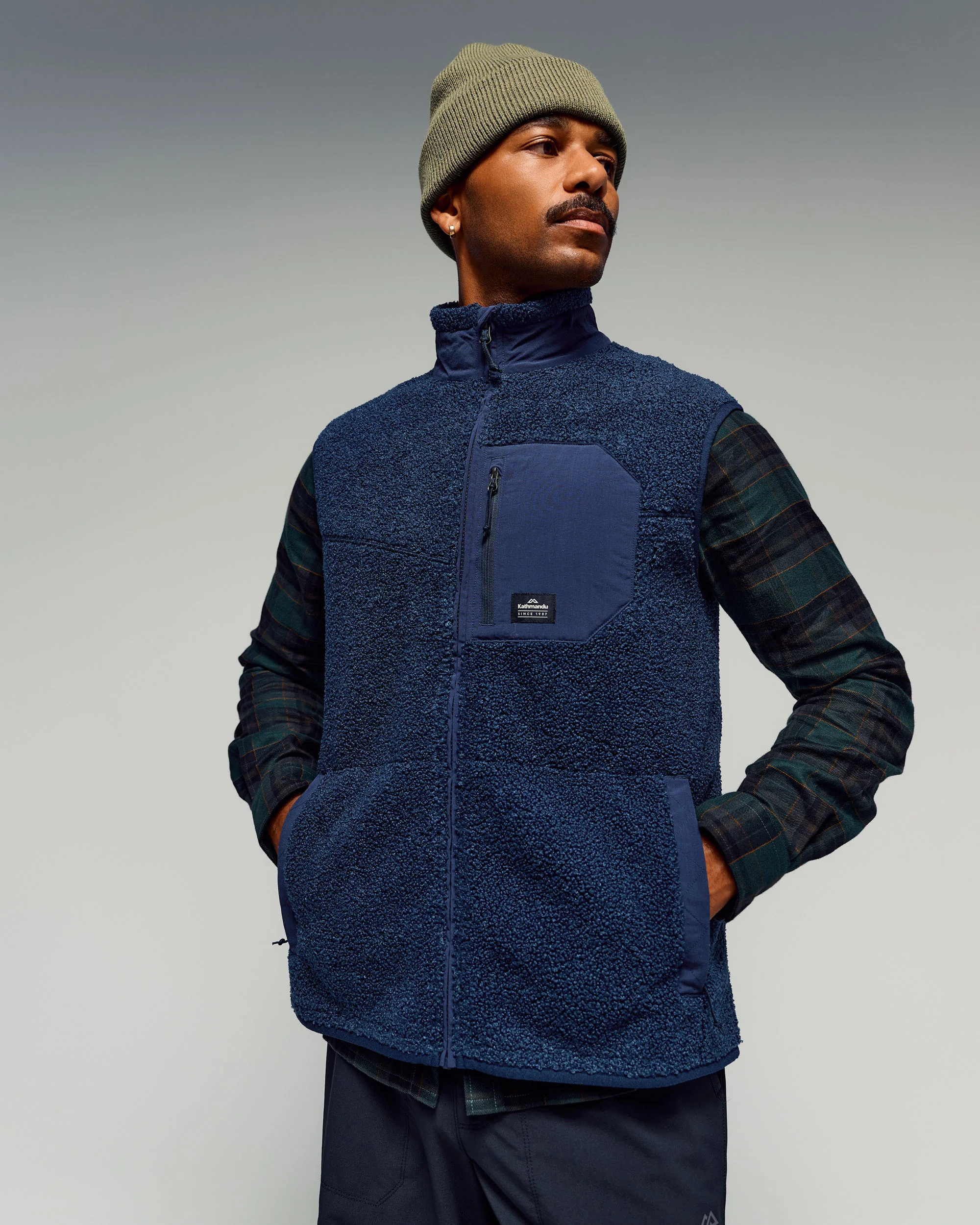 Co-Z High Pile Men's Vest - Classic Navy - Image 5