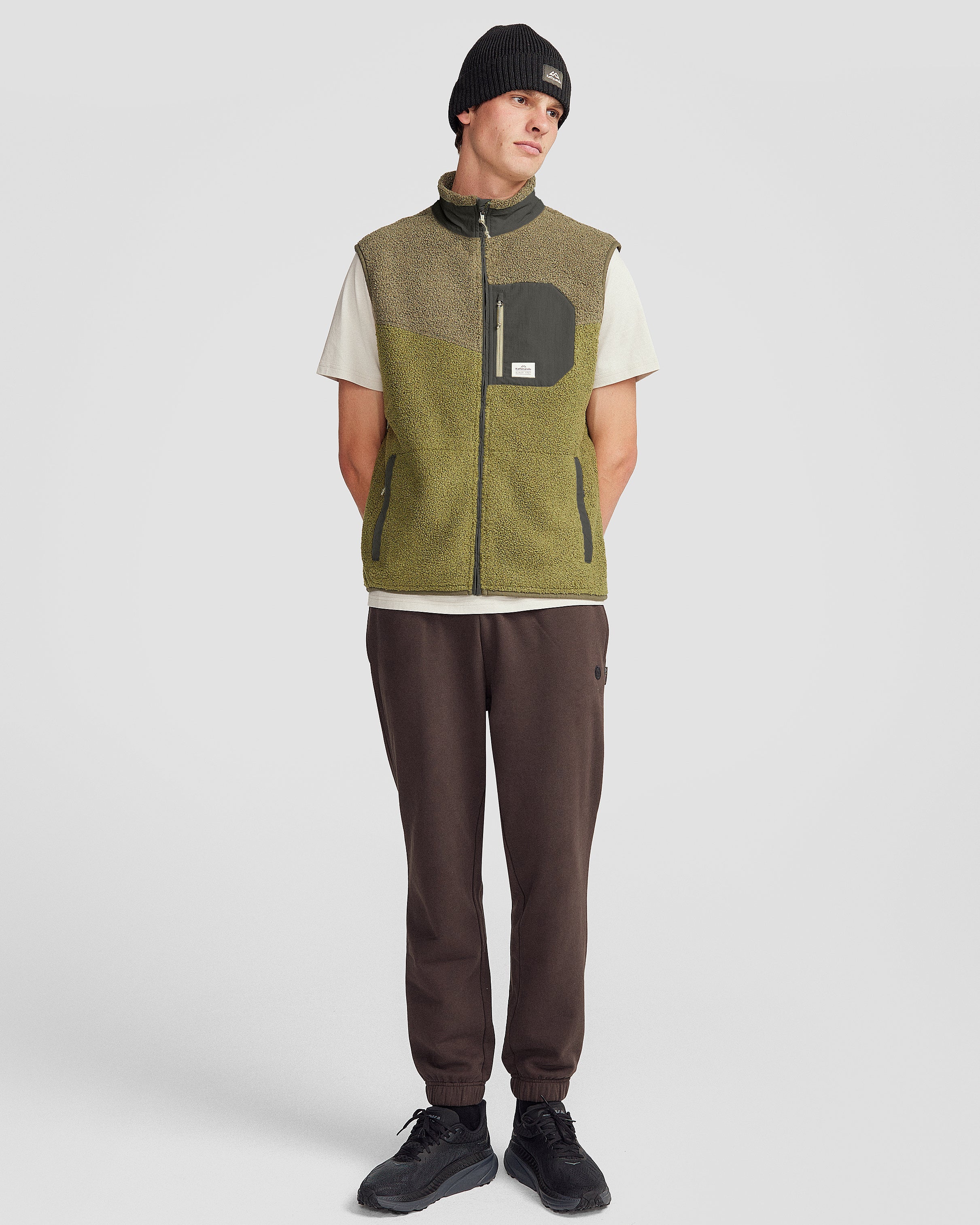 Co-Z High Pile Men's Vest - Light Moss/Dark Fern - Image 6