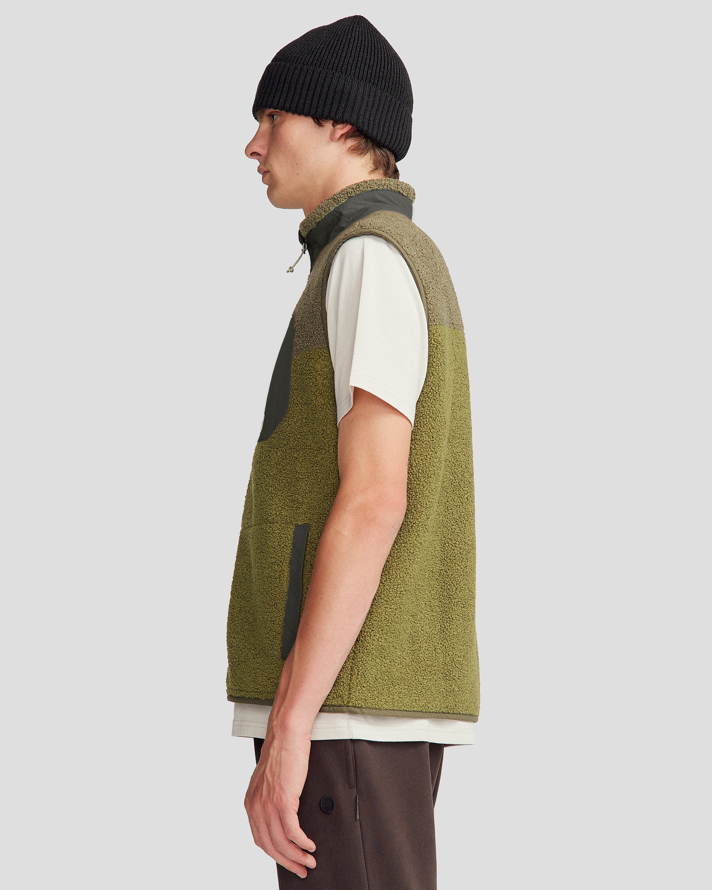 Co-Z High Pile Men's Vest - Light Moss/Dark Fern - Image 7