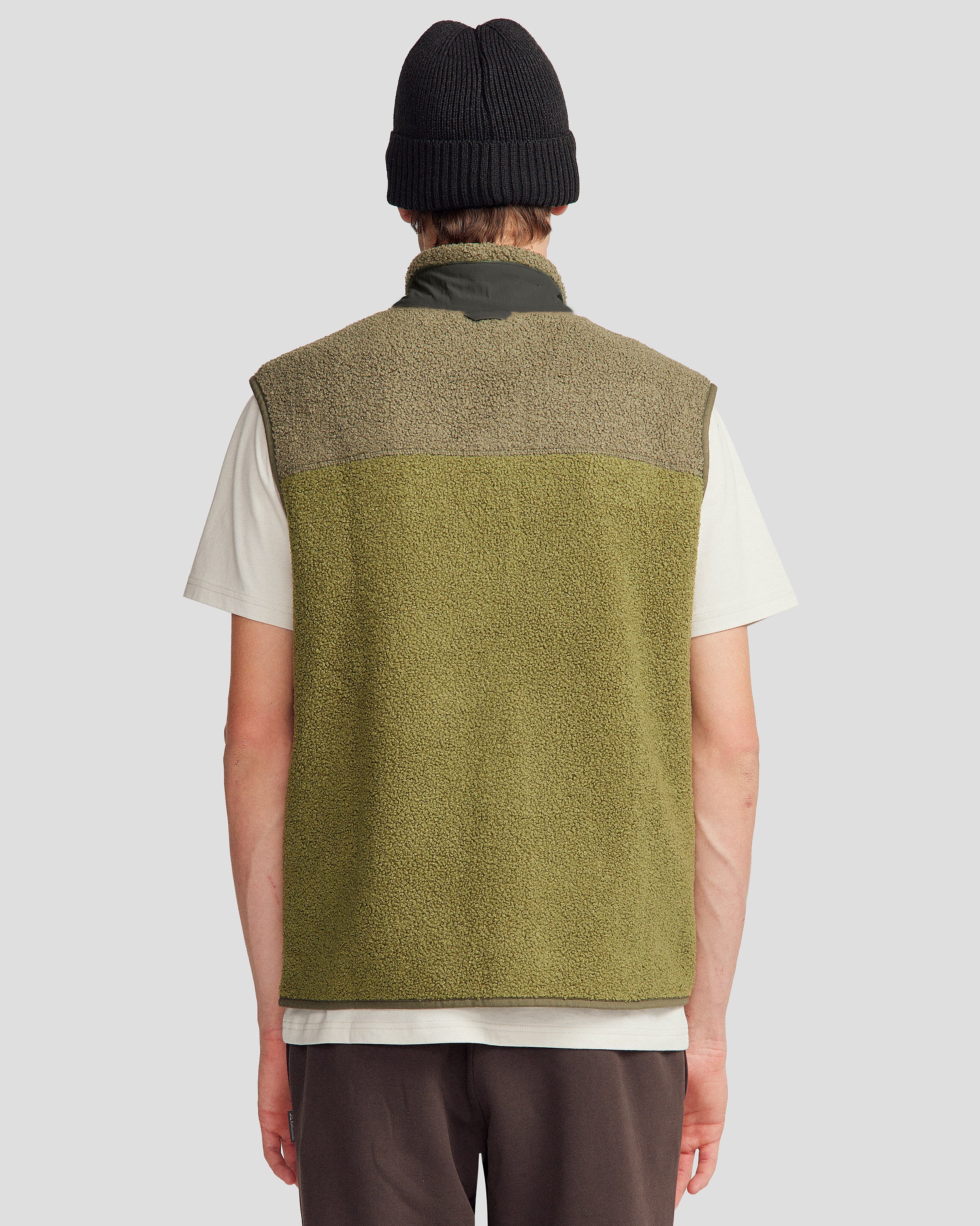 Co-Z High Pile Men's Vest - Light Moss/Dark Fern - Image 8