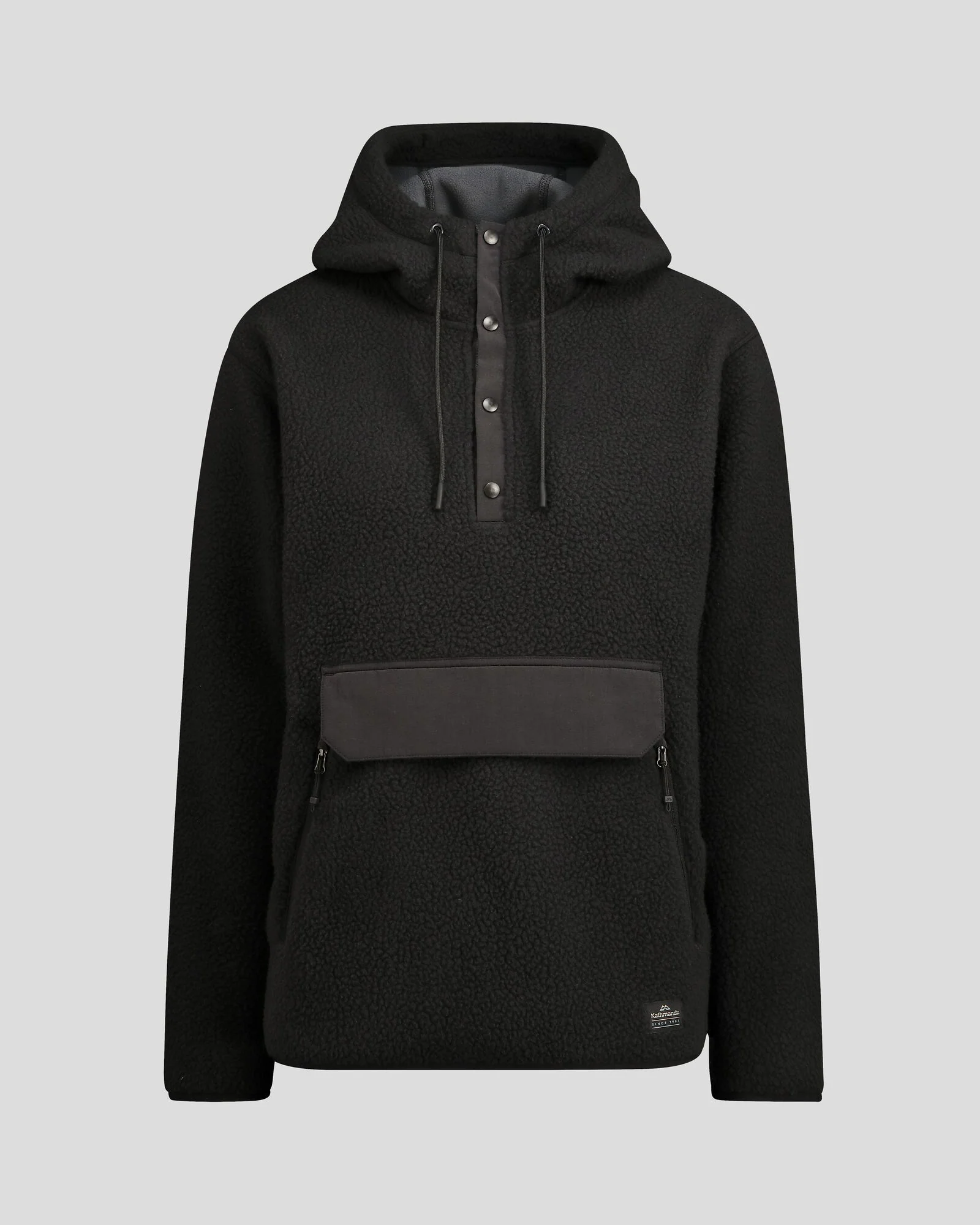 Women's Co-Z High Pile Hooded Pullover  - Black - Image 7