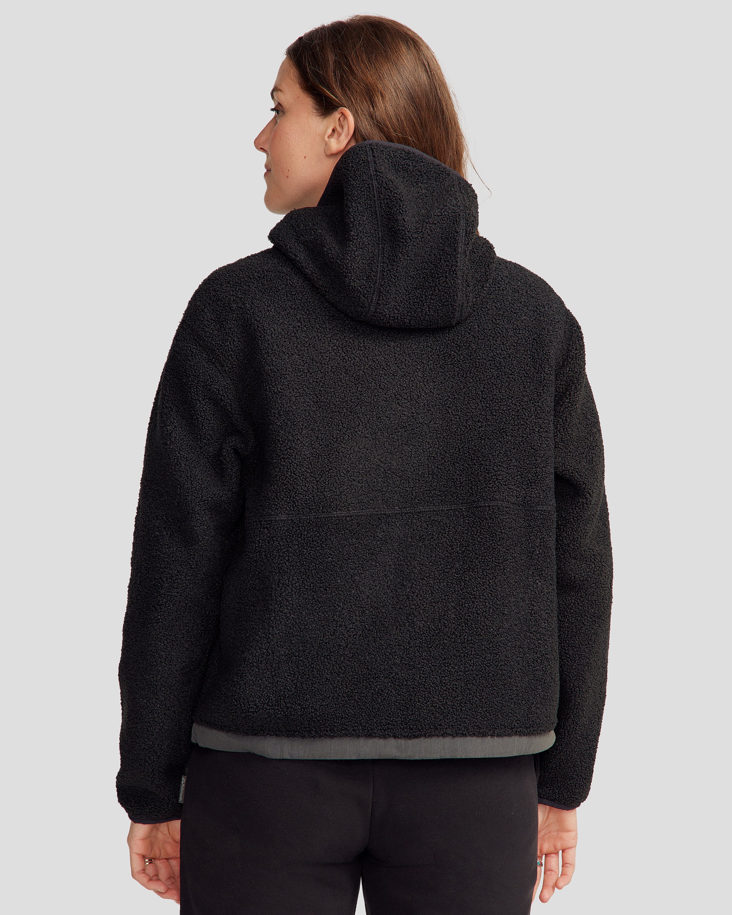 Women's Co-Z High Pile Hooded Pullover v2 - Black Stingray - Image 4
