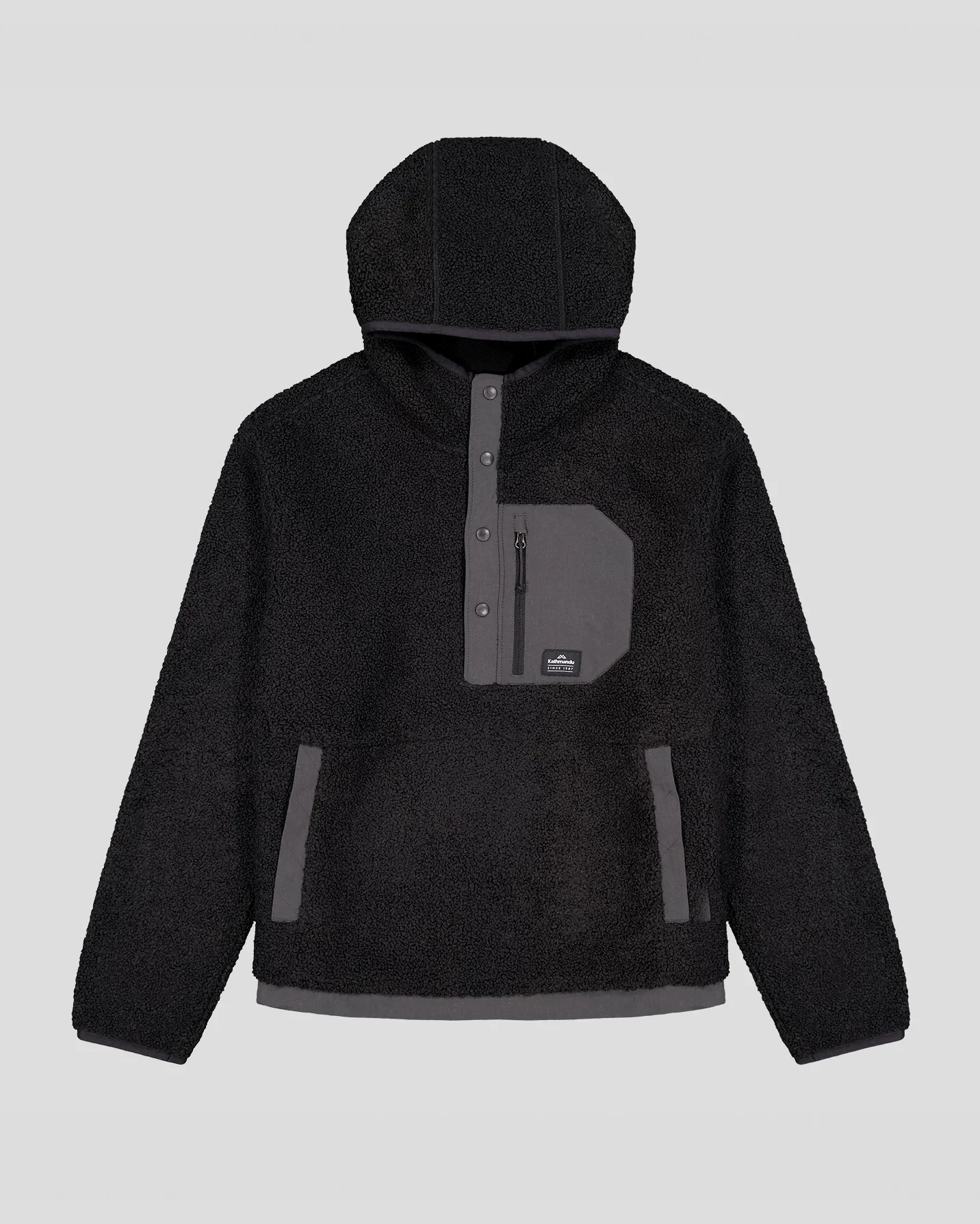 Women's Co-Z High Pile Hooded Pullover v2 - Black Stingray - Image 5