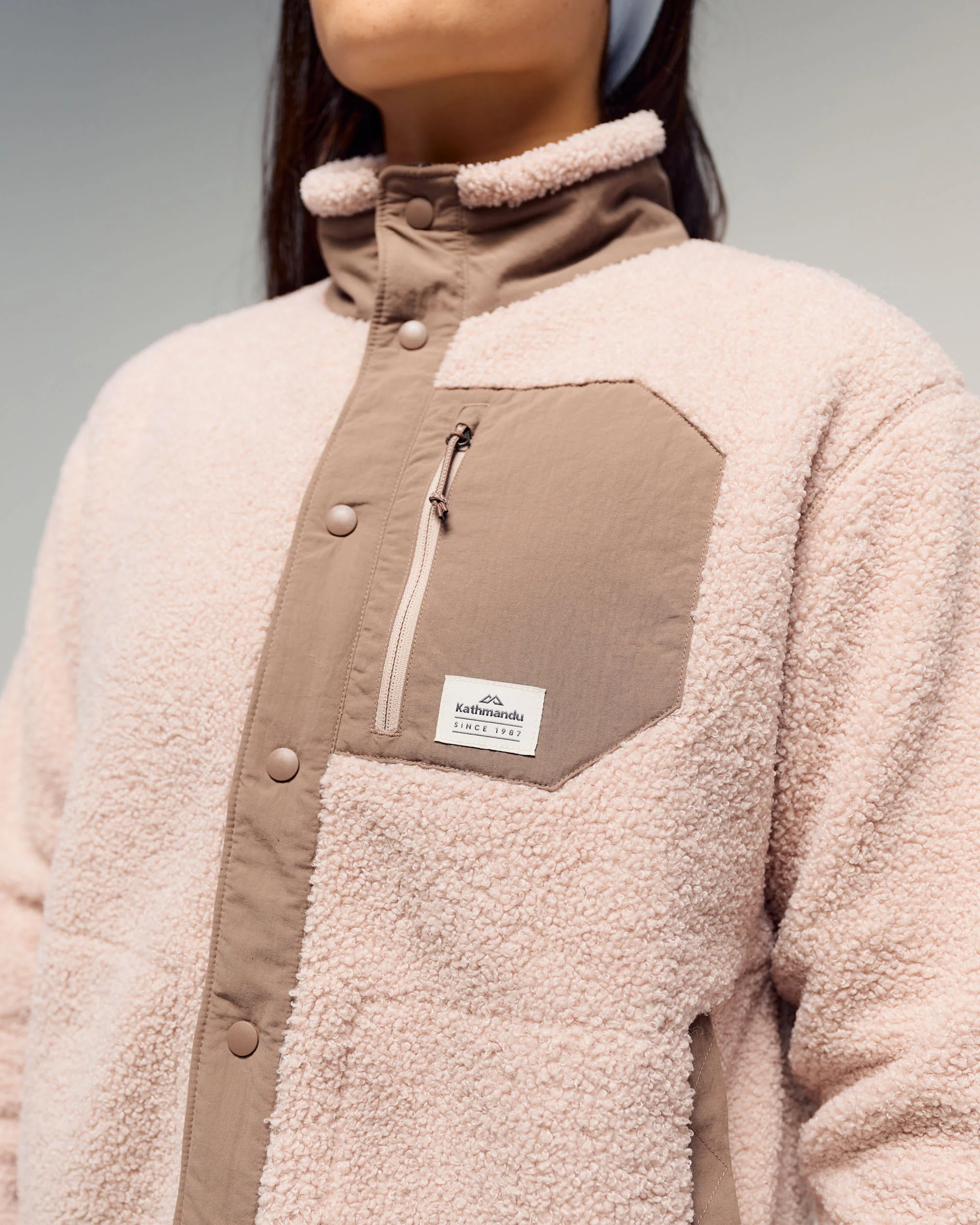 Co-Z High Pile Women's Jacket v3 -  Light Taupe/Taupe - Image 4