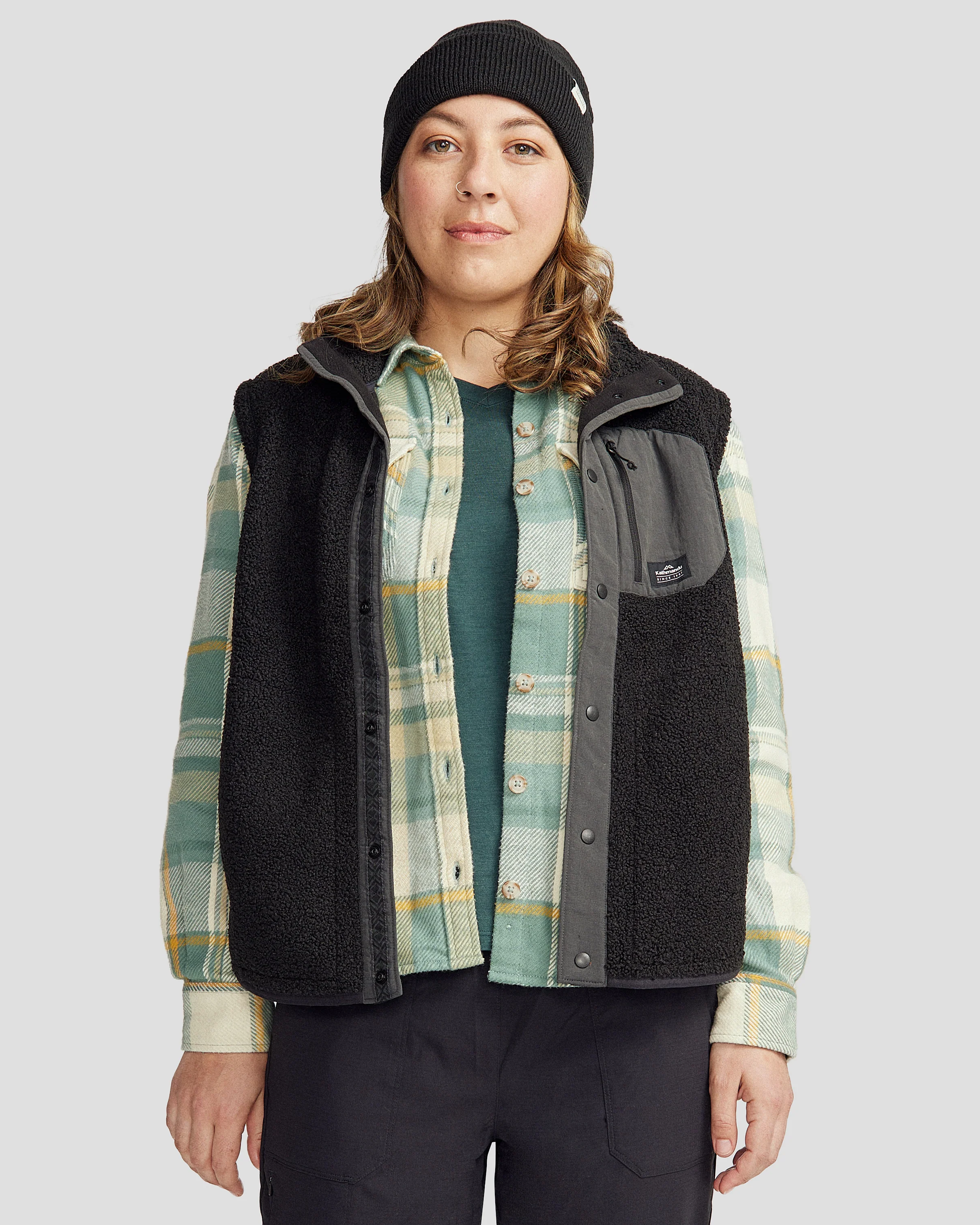 Women's Co-Z High Pile Vest - Black Stingray - Image 8