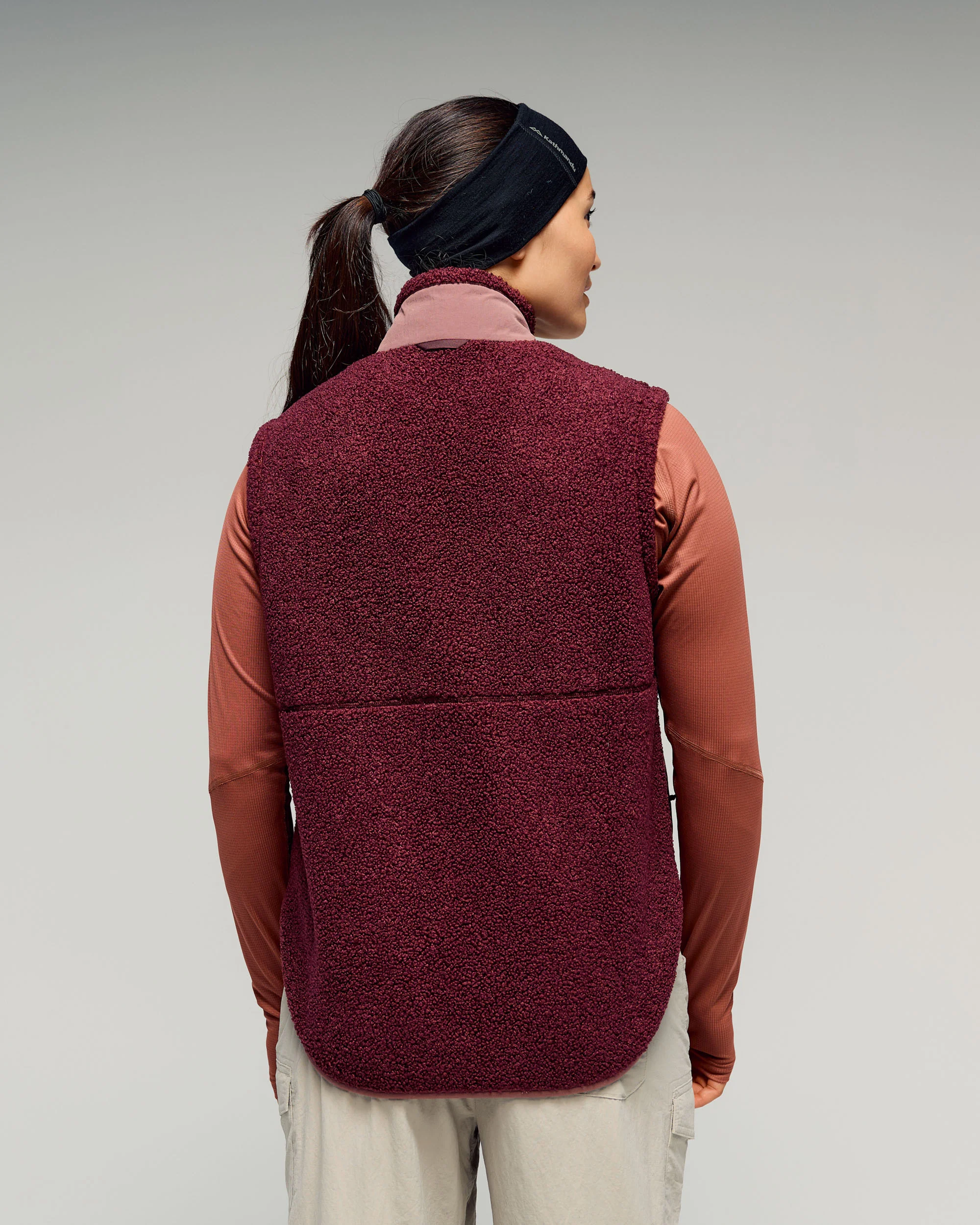 Women's Co-Z High Pile Vest - Mulberry - Image 3