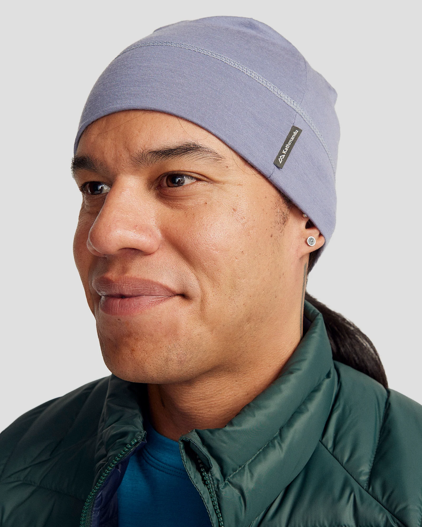 Core Spun Merino 165 Beanie - Dark Haze - Image 2
