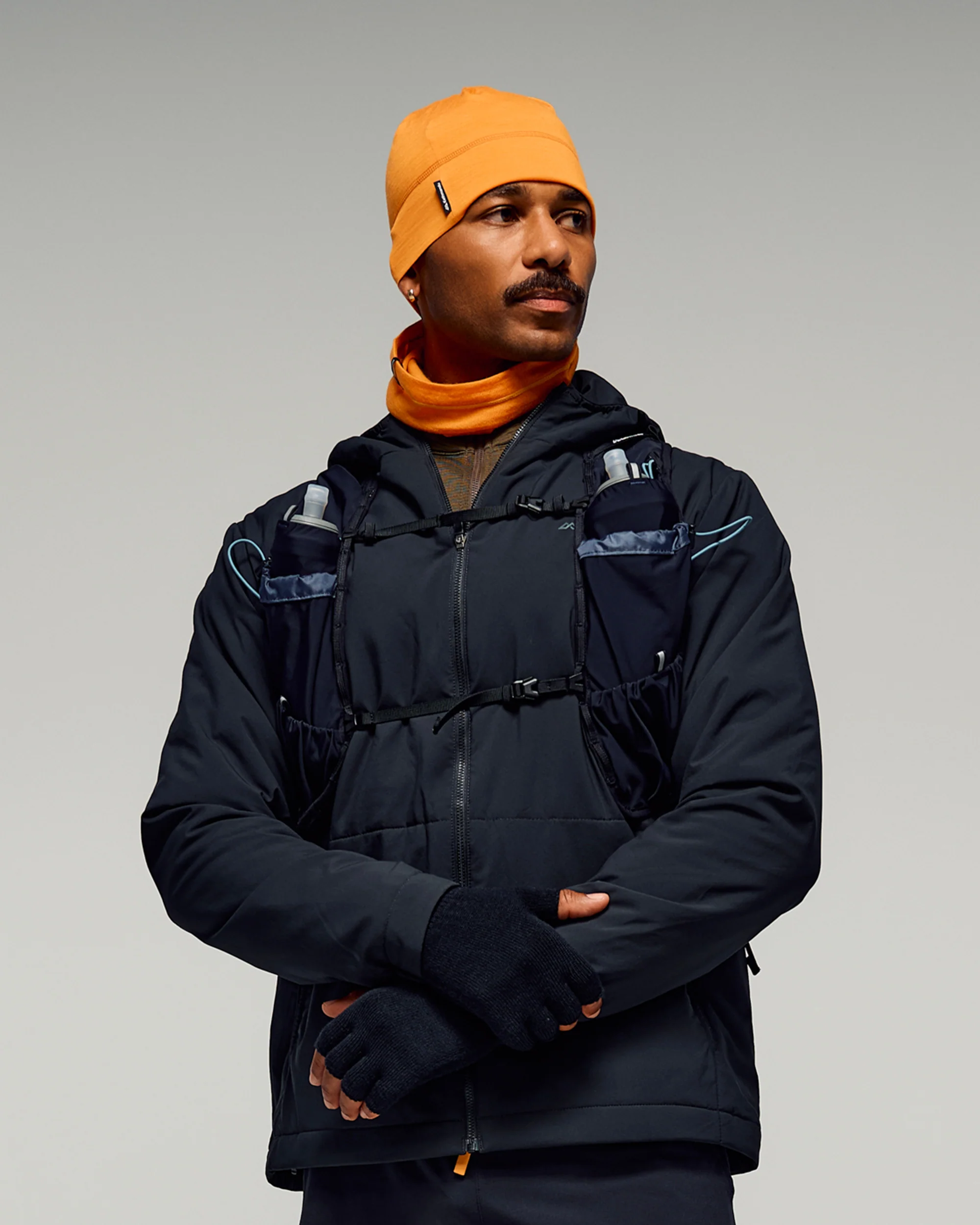 Core Spun Merino Neck Gaiter - Magma - Image 2