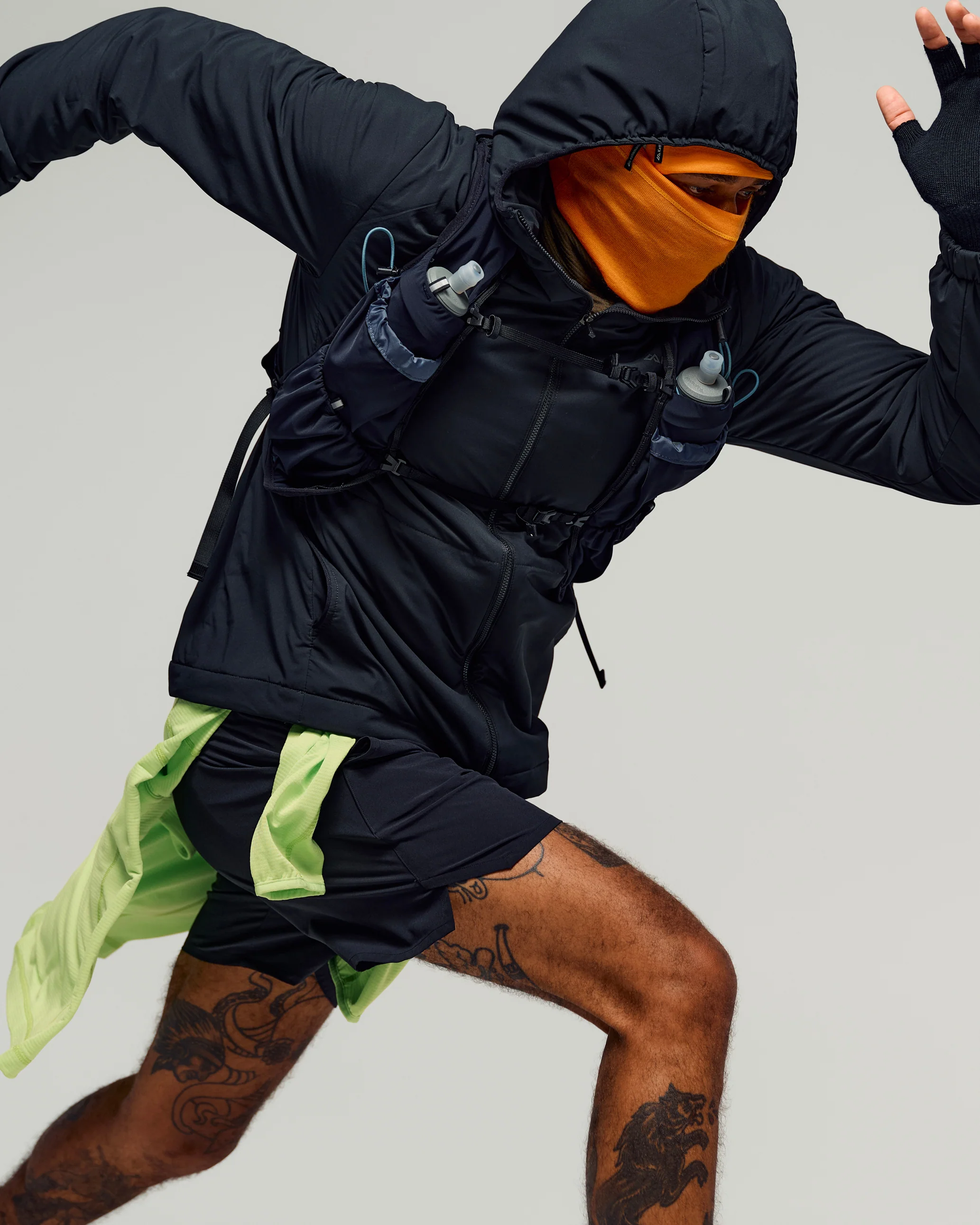 Core Spun Merino Neck Gaiter - Magma - Image 3