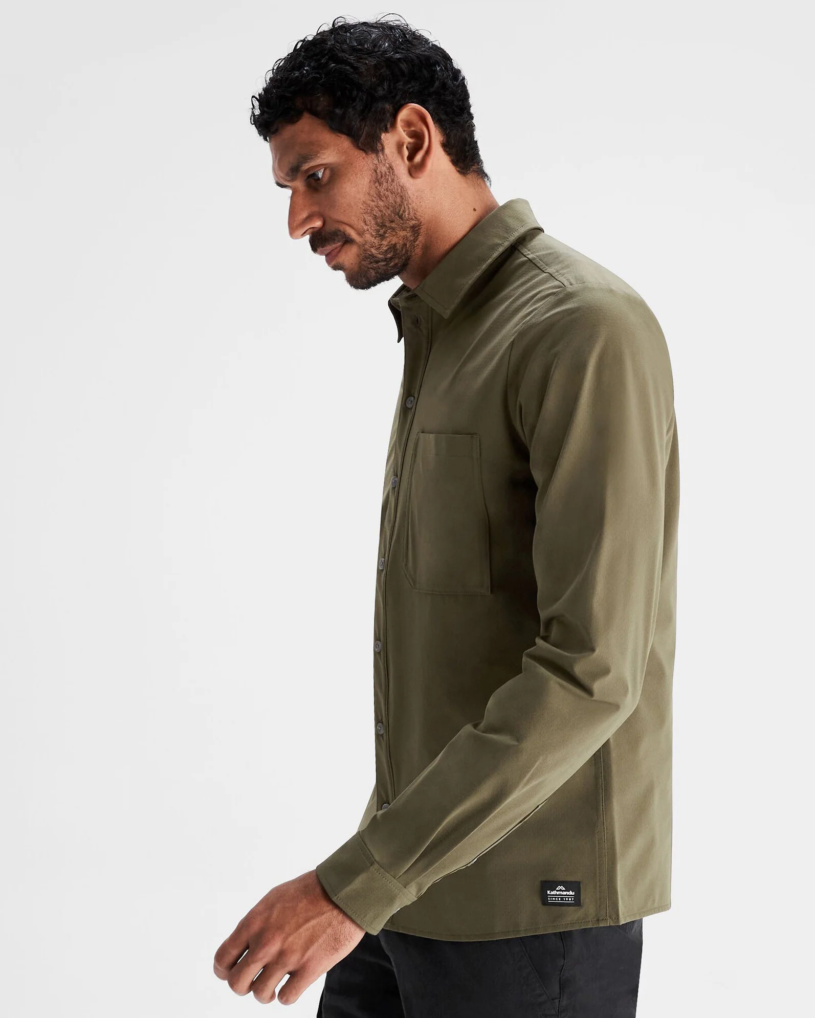 Men's Corsair Long Sleeve Shirt - Light Moss - Image 3