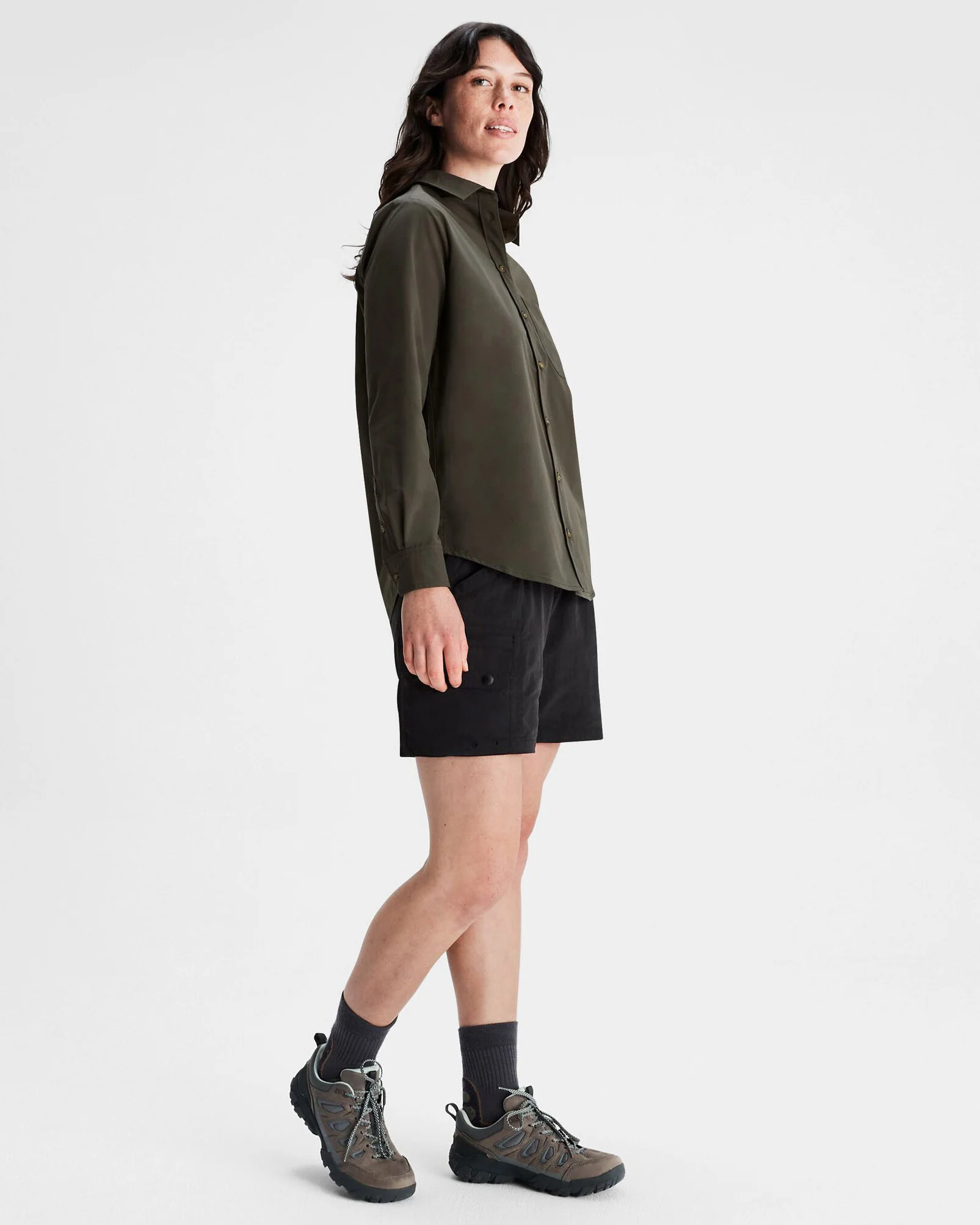 Women's Corsair Long Sleeve Shirt - Dark Moss - Image 2