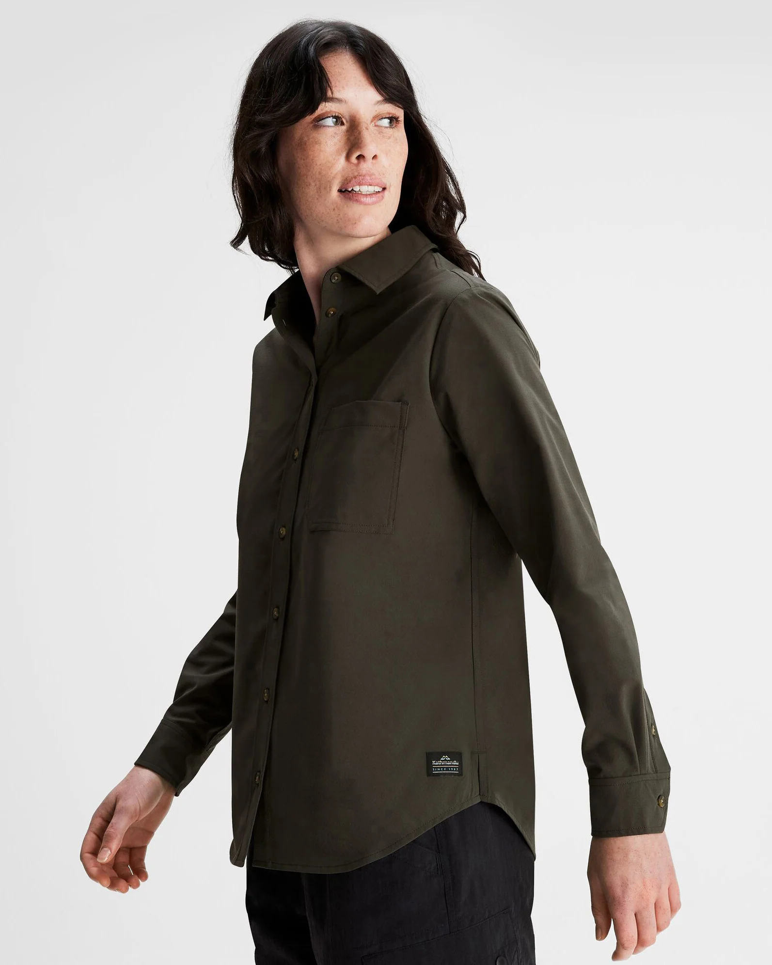 Women's Corsair Long Sleeve Shirt - Dark Moss - Image 3