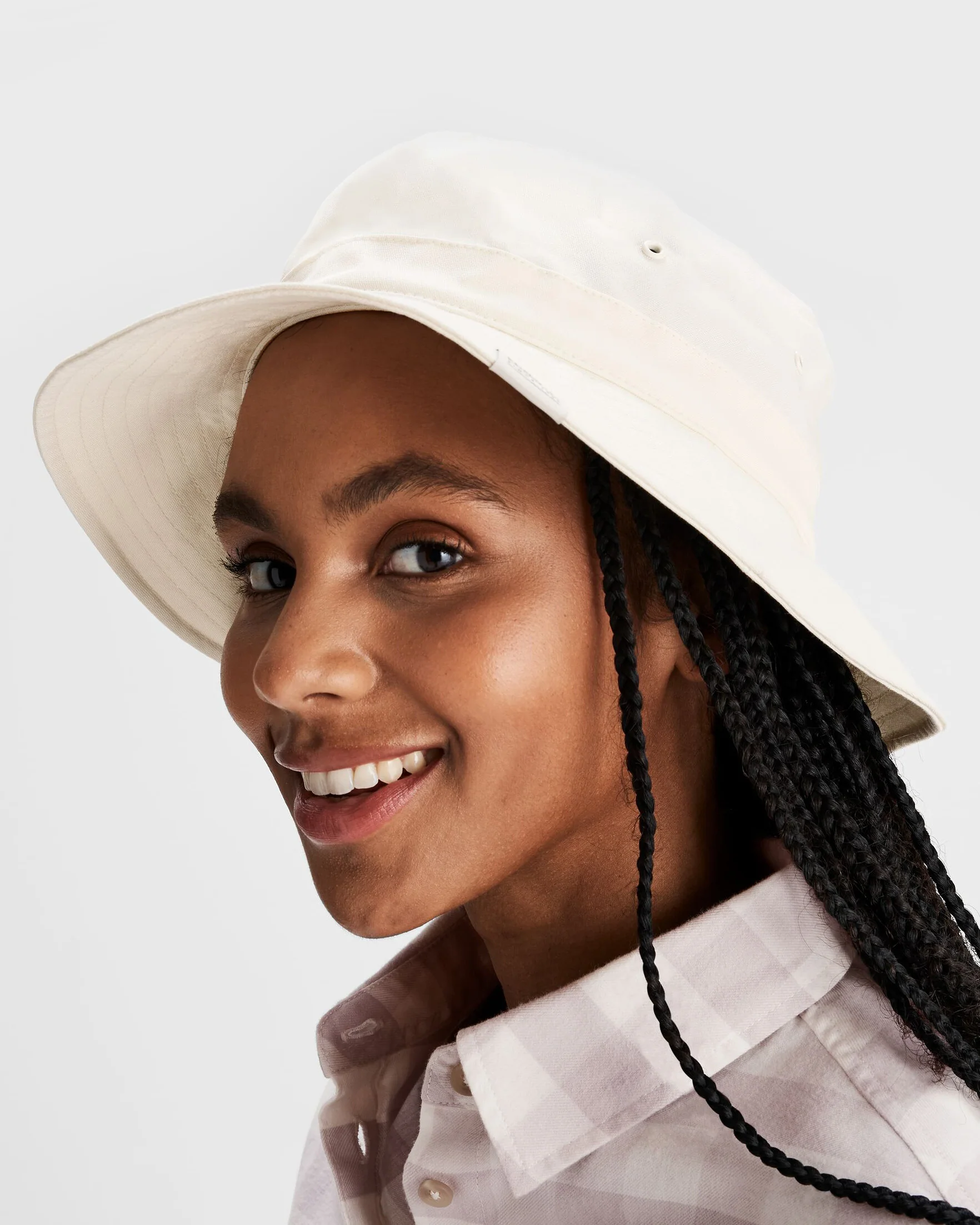 Cotton Canvas Bucket Hat - Natural - Image 2