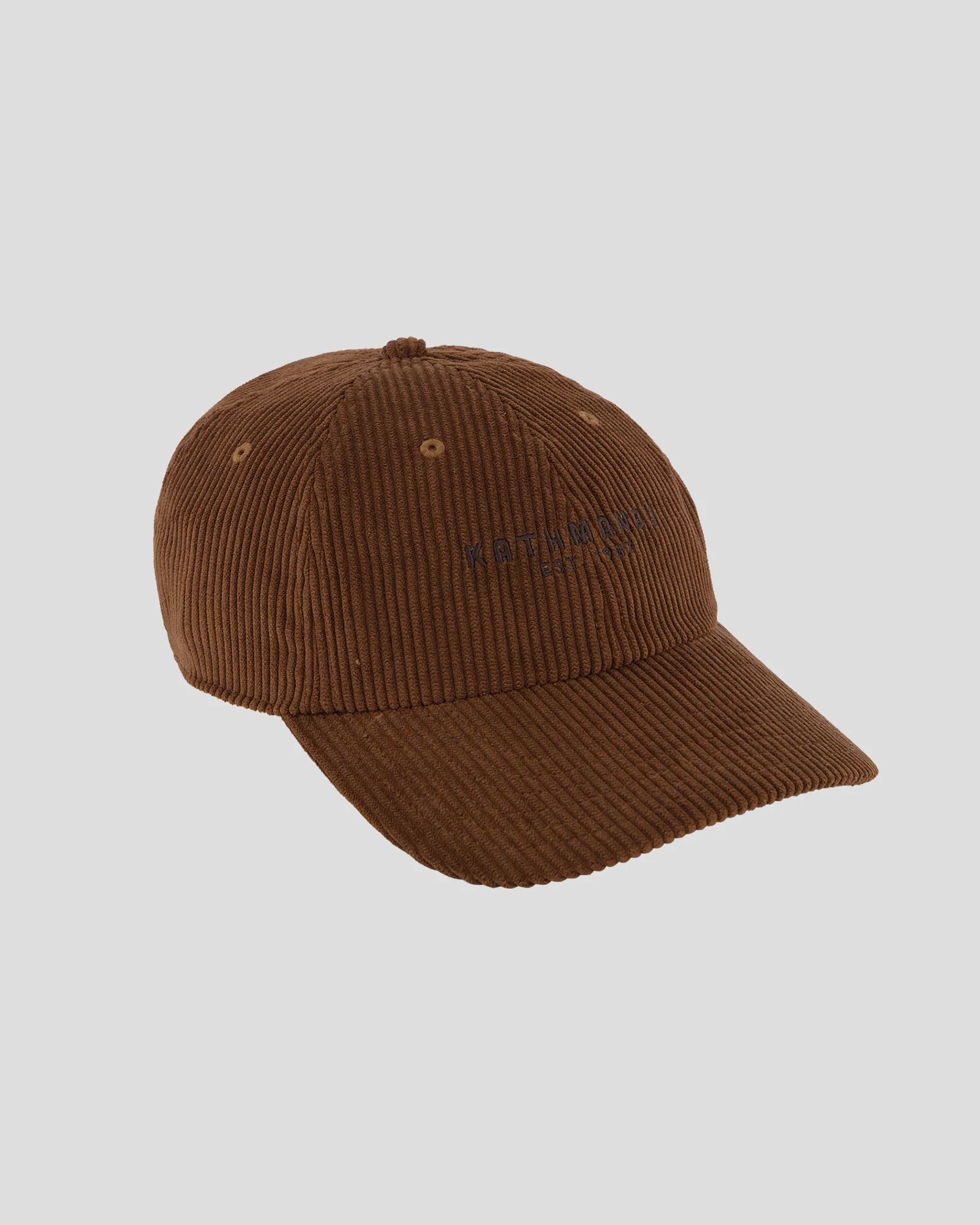 Embroidered Cord Cap - Bark - Image 2