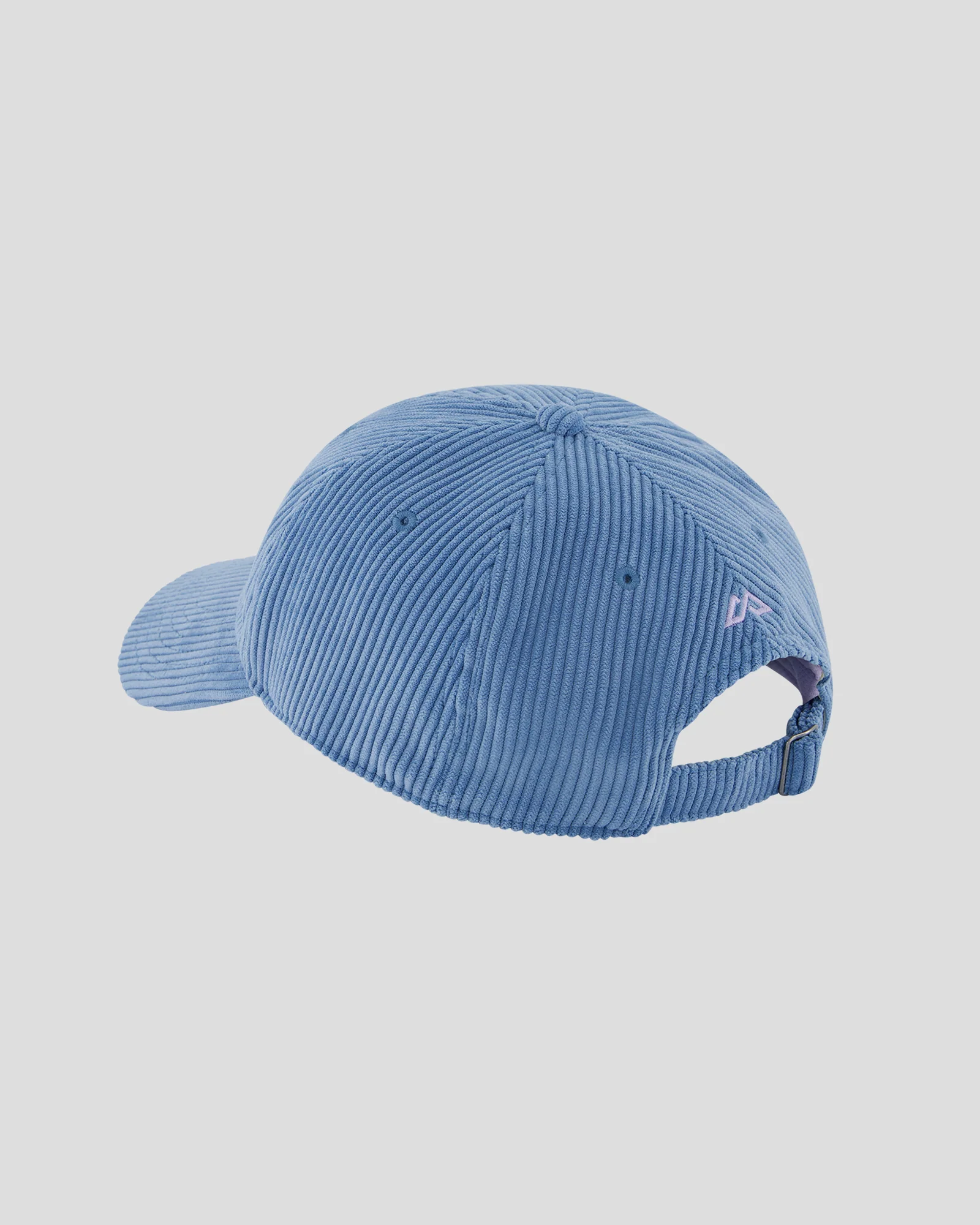 Embroidered Cord Cap - Washed Blue - Image 2