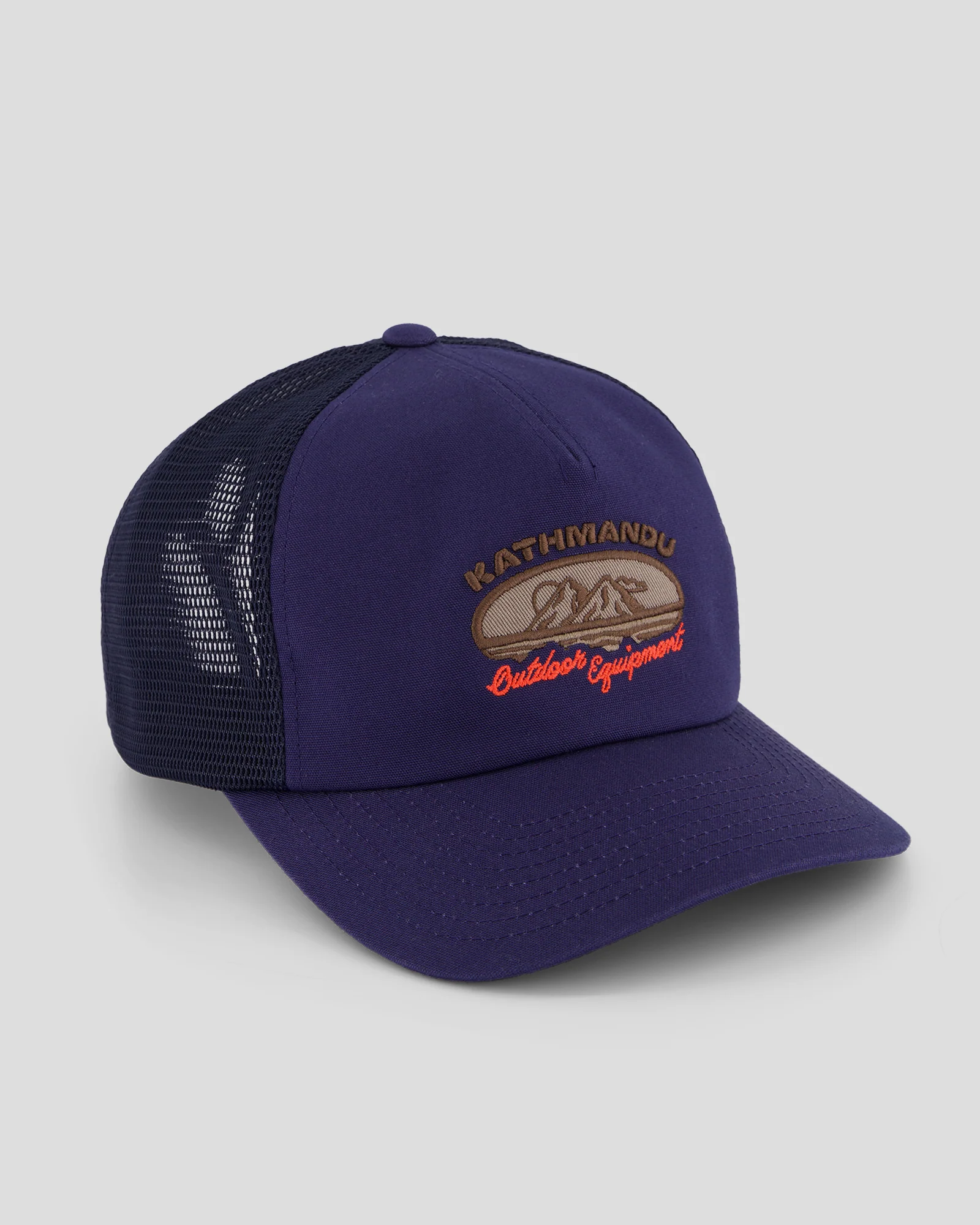 Embroidered Trucker Cap  -  Pure Navy - Image 2