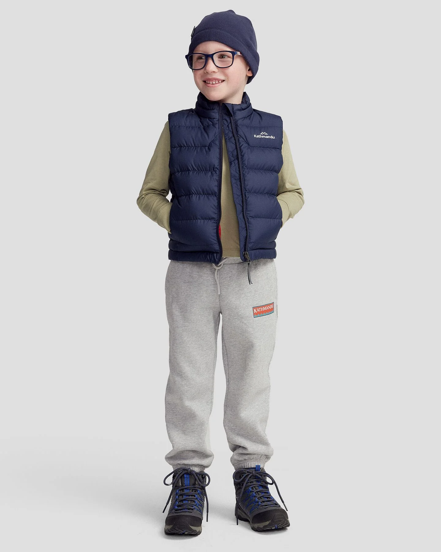 Kids' Epiq Down Vest - Midnight Navy - Image 2