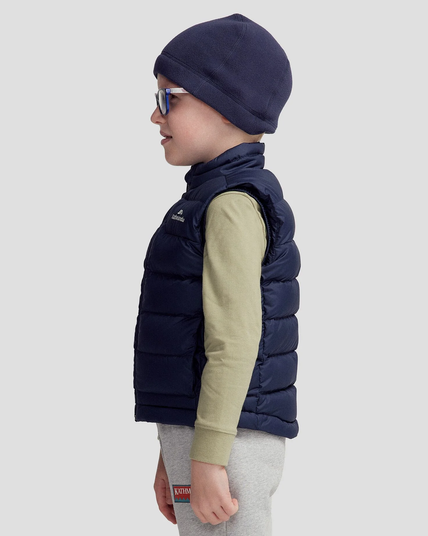Kids' Epiq Down Vest - Midnight Navy - Image 3