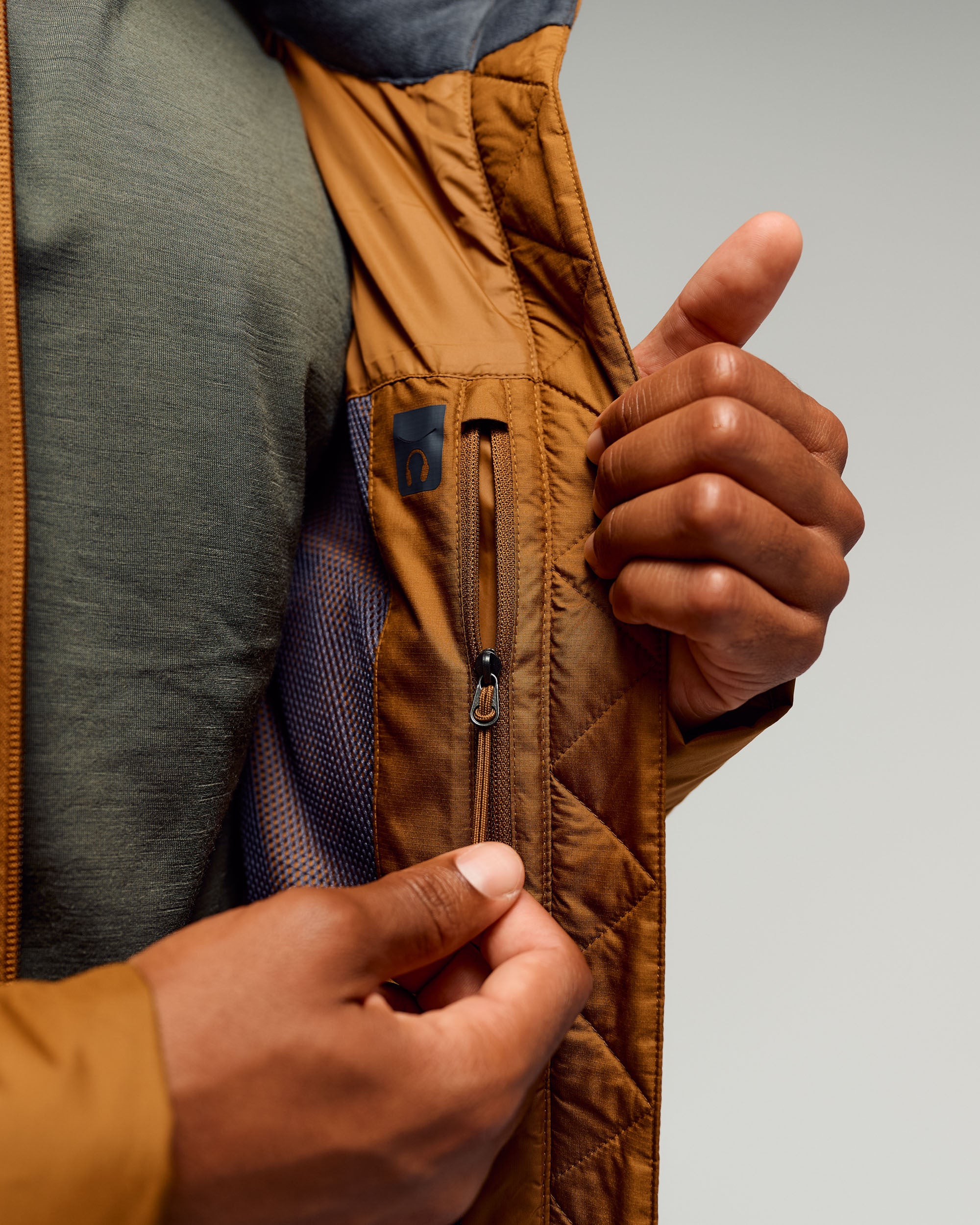 Men's Epiq Down Jacket -  Bark - Image 6