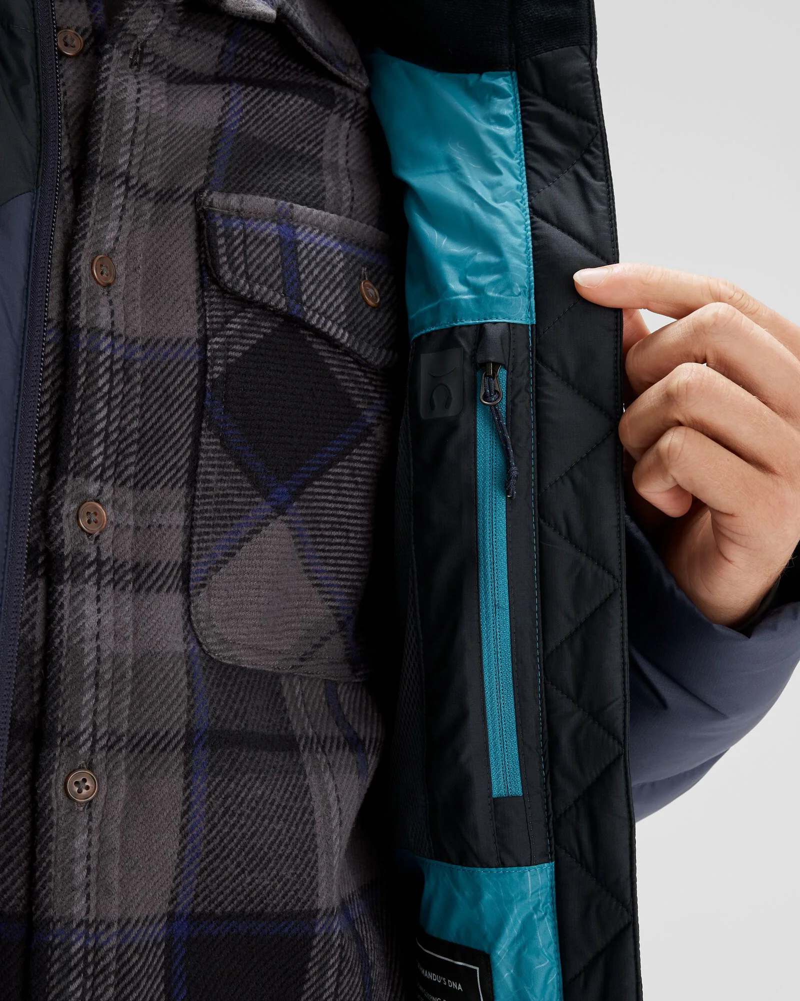 Men's Epiq Down Jacket - Dark Horizon/Meteor - Image 7