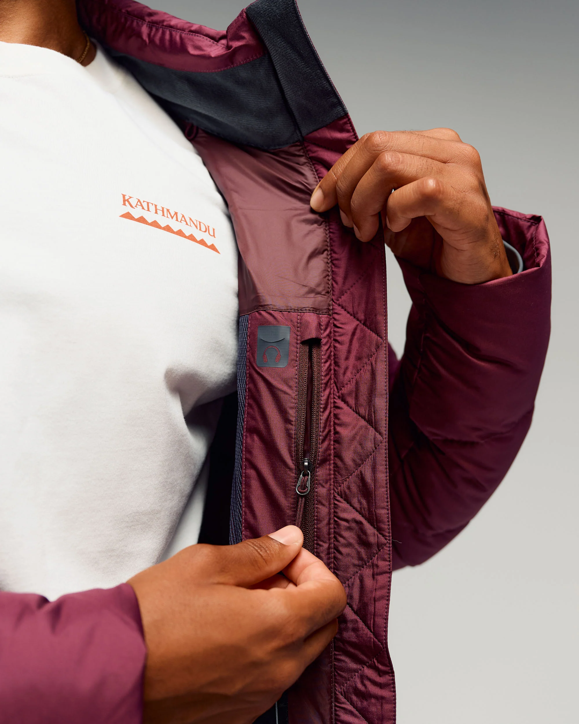 Men's Epiq Down Jacket -  Mulberry - Image 6
