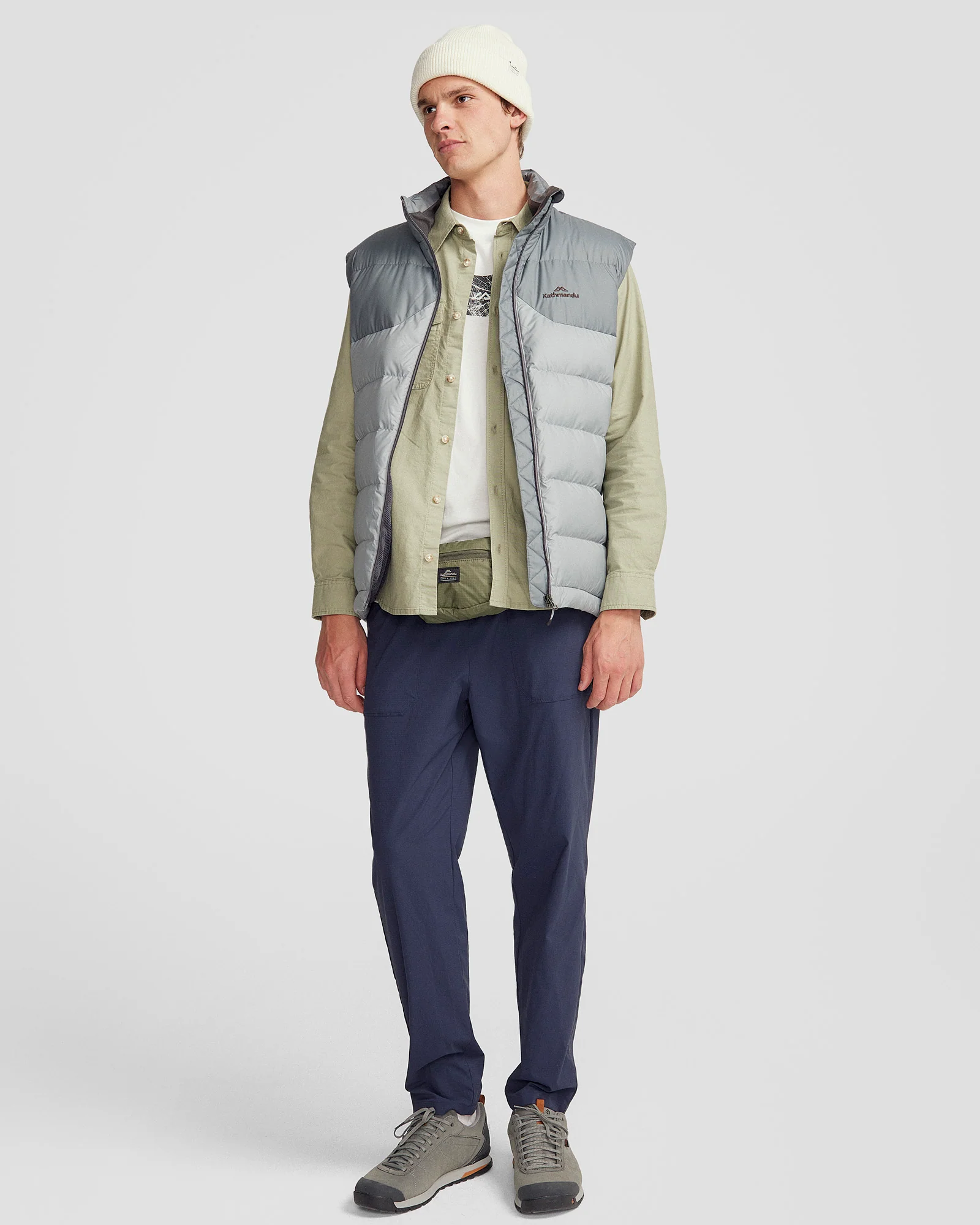 Men's Epiq Down Vest - Moon/Light Moon - Image 2