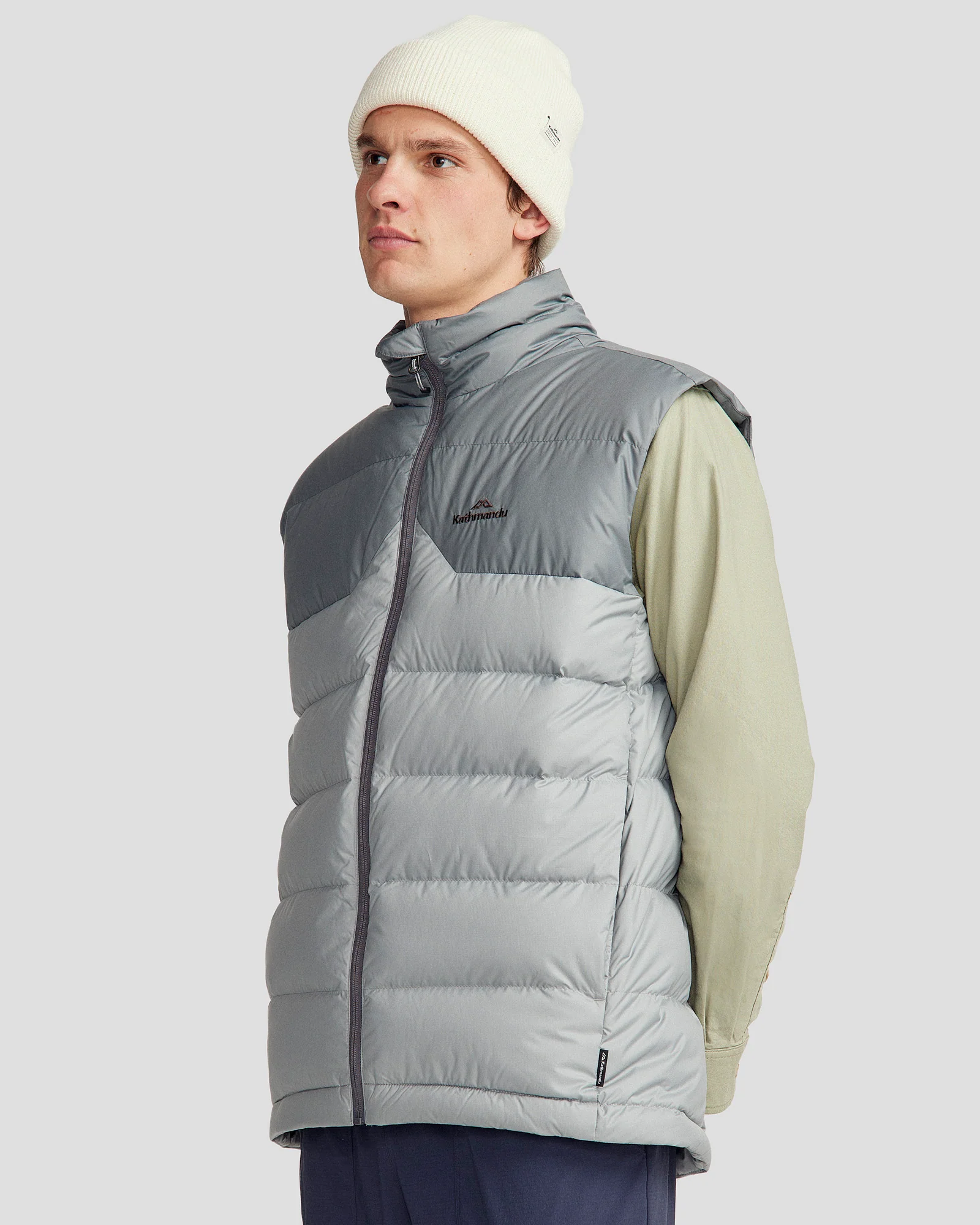 Men's Epiq Down Vest - Moon/Light Moon - Image 6