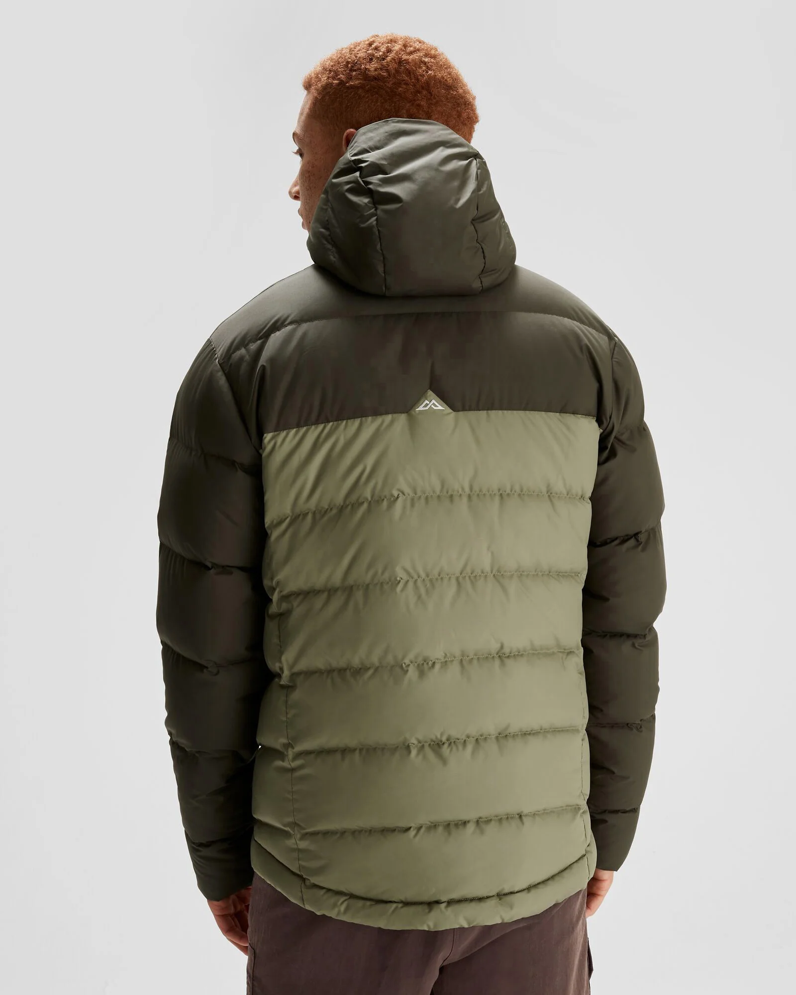 Men's Epiq Hooded Down Jacket - Beech/Dark Moss - Image 4