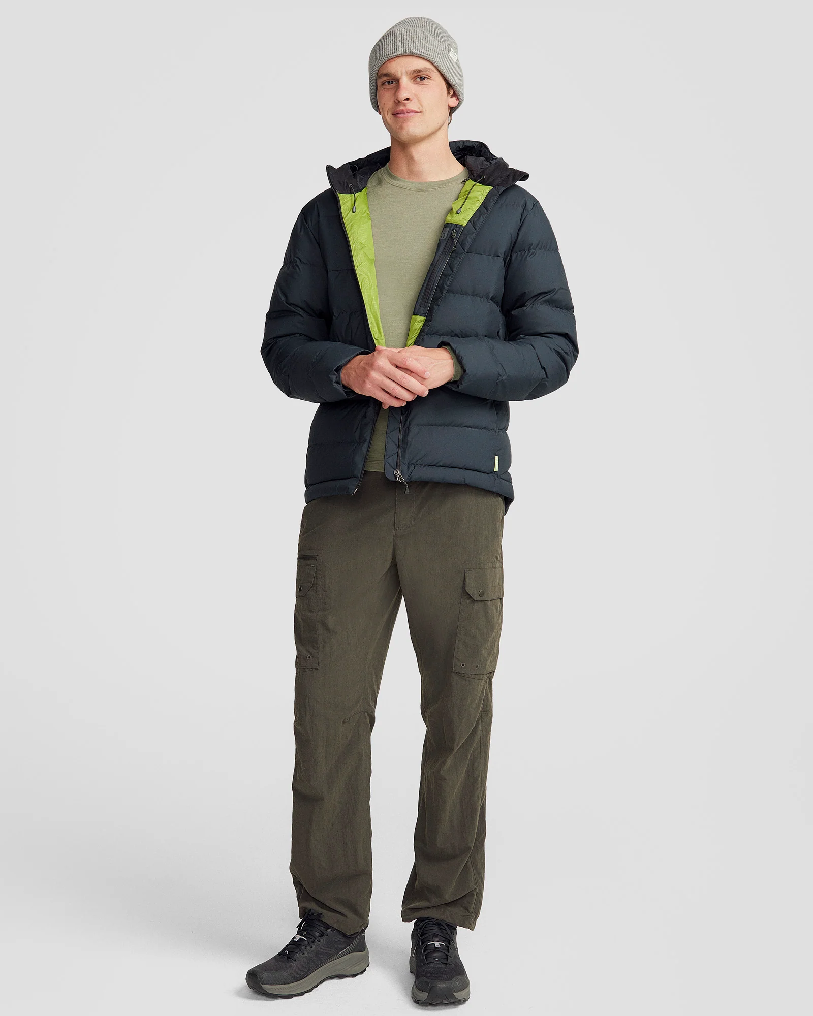 Men's Epiq Hooded Down Jacket - Black - Image 2