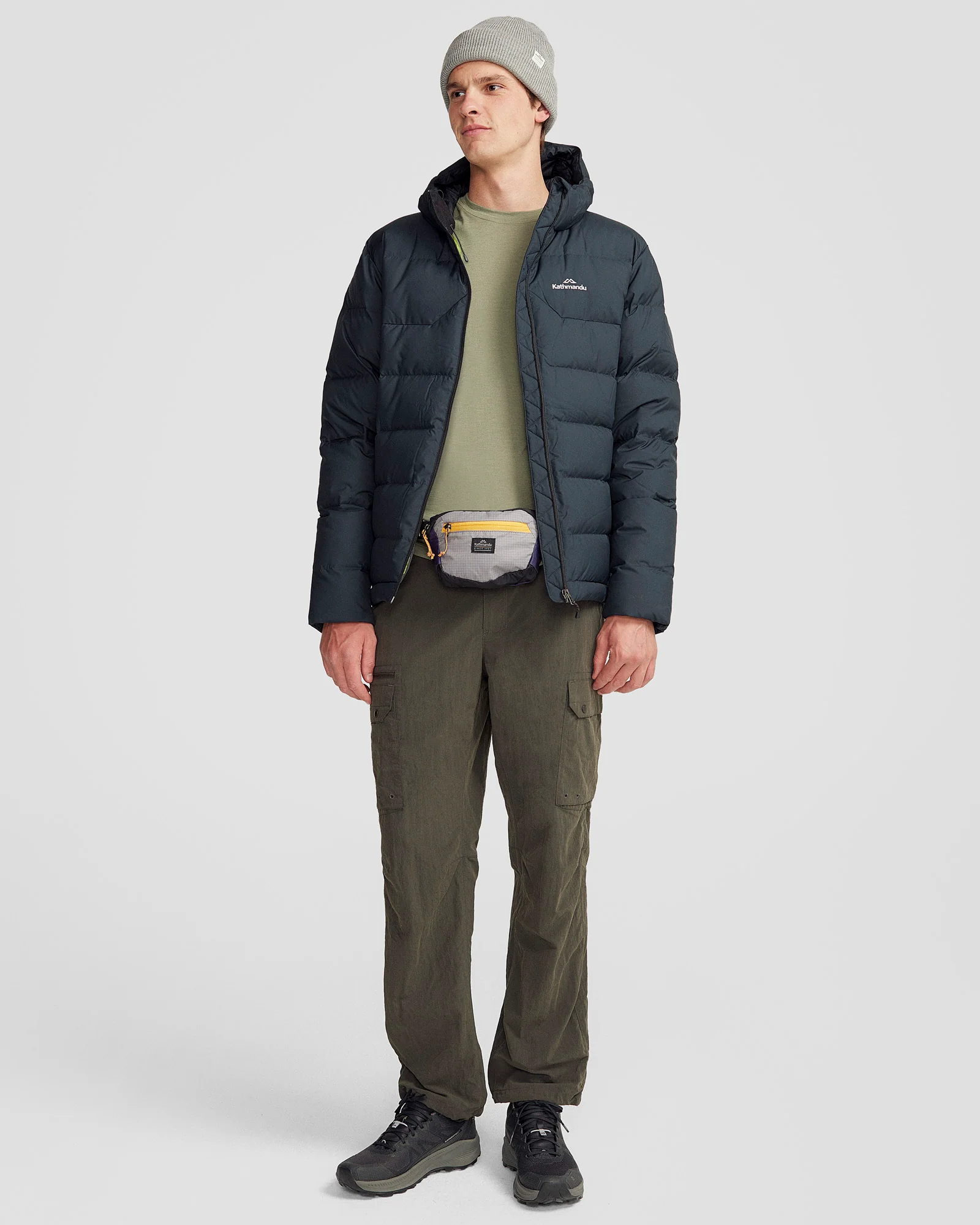 Men's Epiq Hooded Down Jacket - Black - Image 6