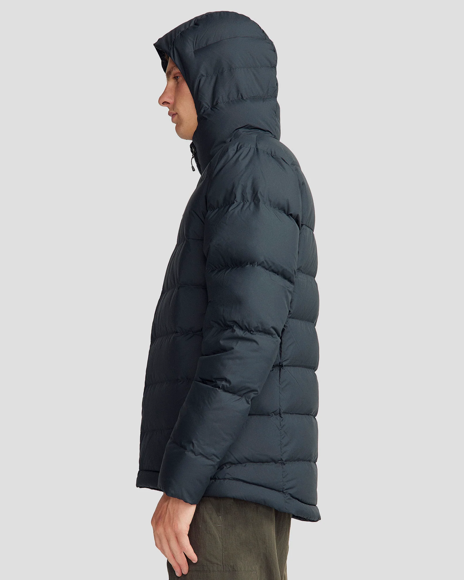 Men's Epiq Hooded Down Jacket - Black - Image 7