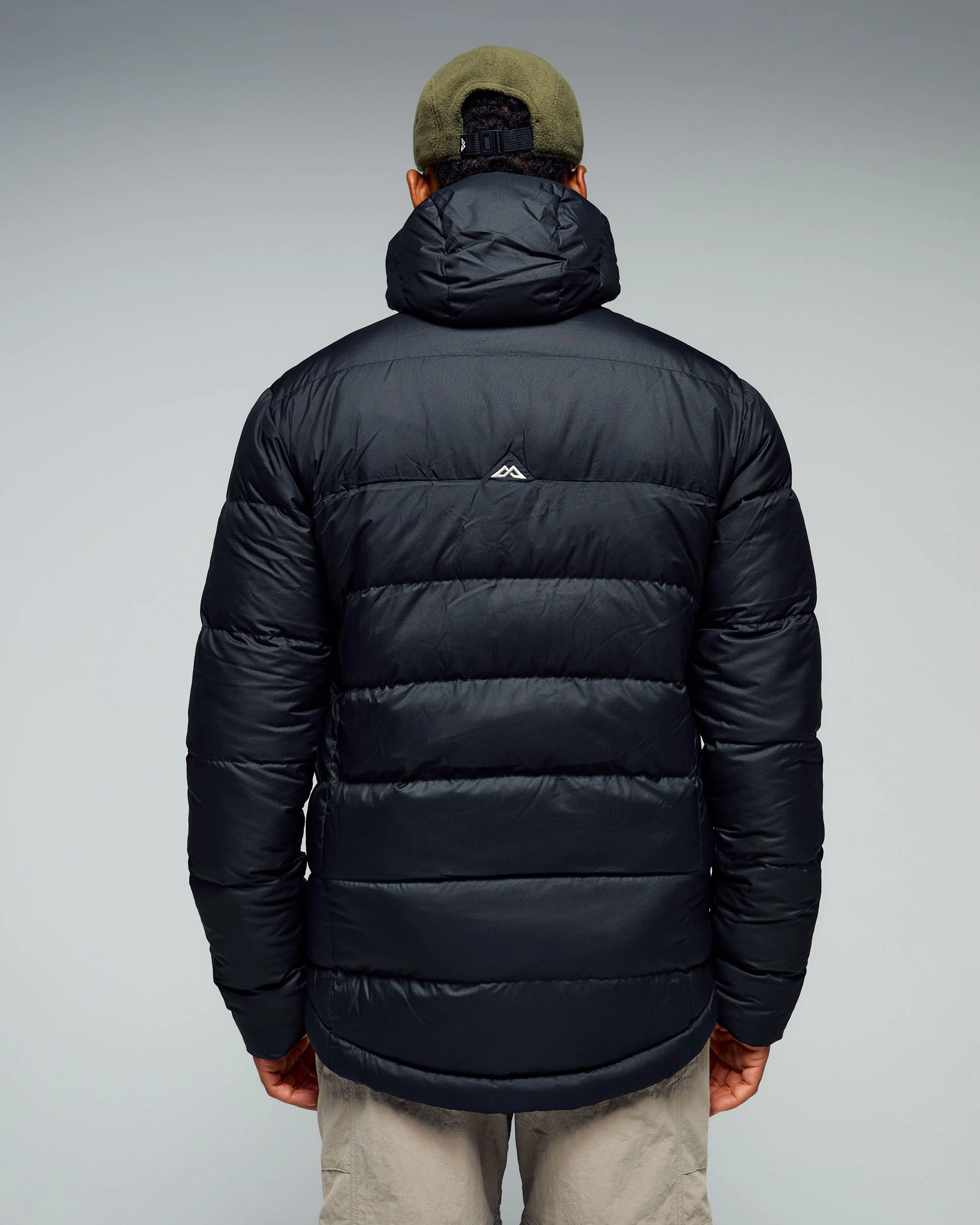 Men's Epiq Hooded Down Jacket - Black/Black - Image 6