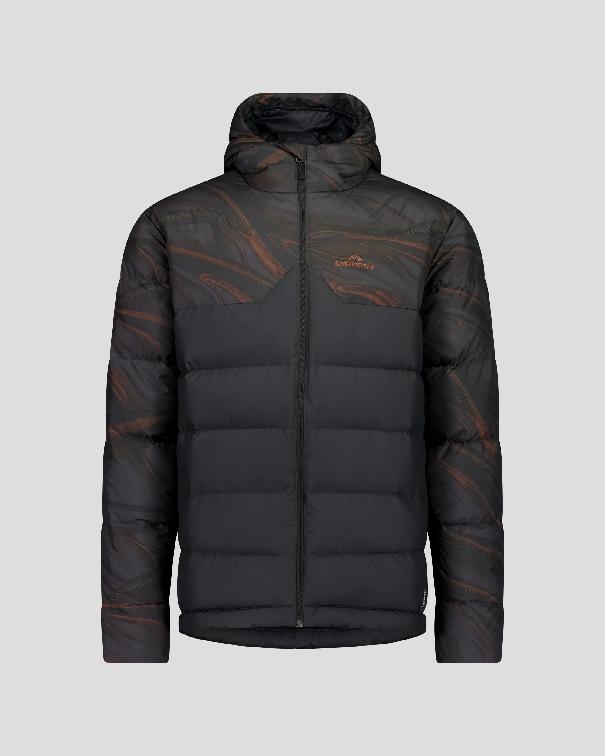 Men's Epiq Hooded Down Jacket -  Black Braided River - Image 11