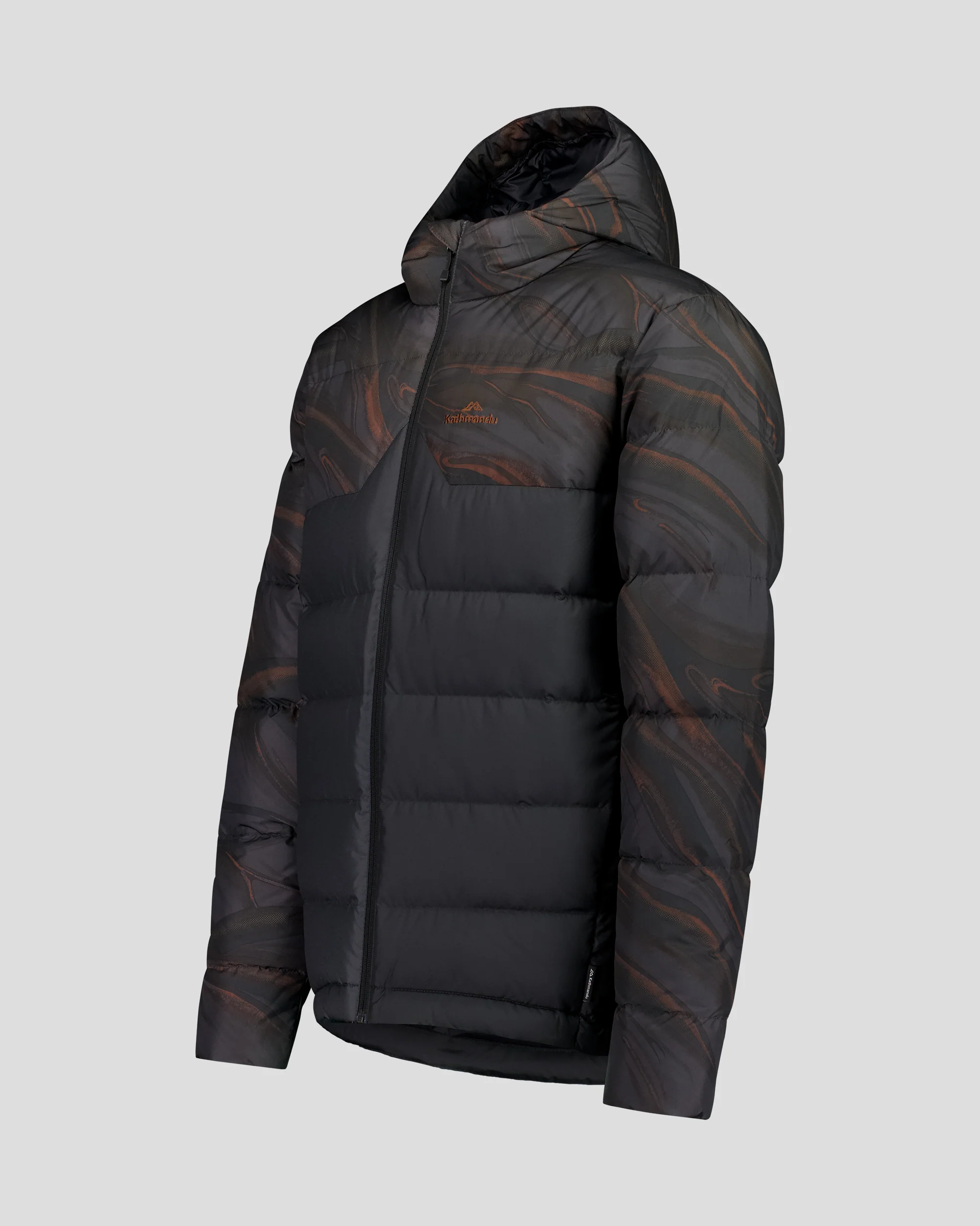 Men's Epiq Hooded Down Jacket -  Black Braided River - Image 12