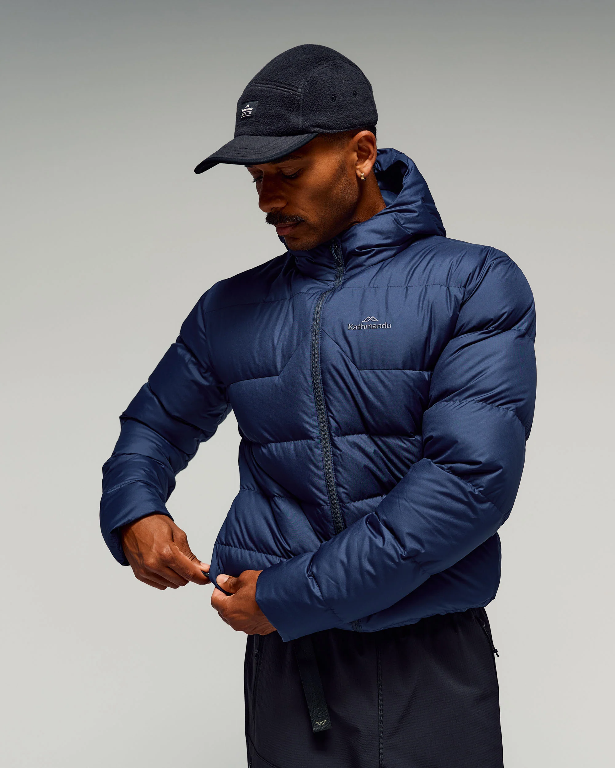 Men's Epiq Hooded Down Jacket -  Classic Navy - Image 3