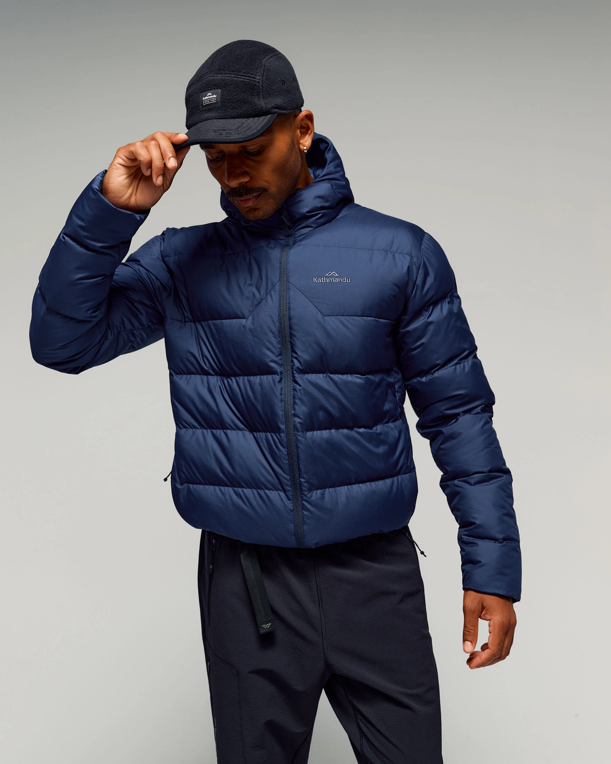 Men's Epiq Hooded Down Jacket -  Classic Navy - Image 4