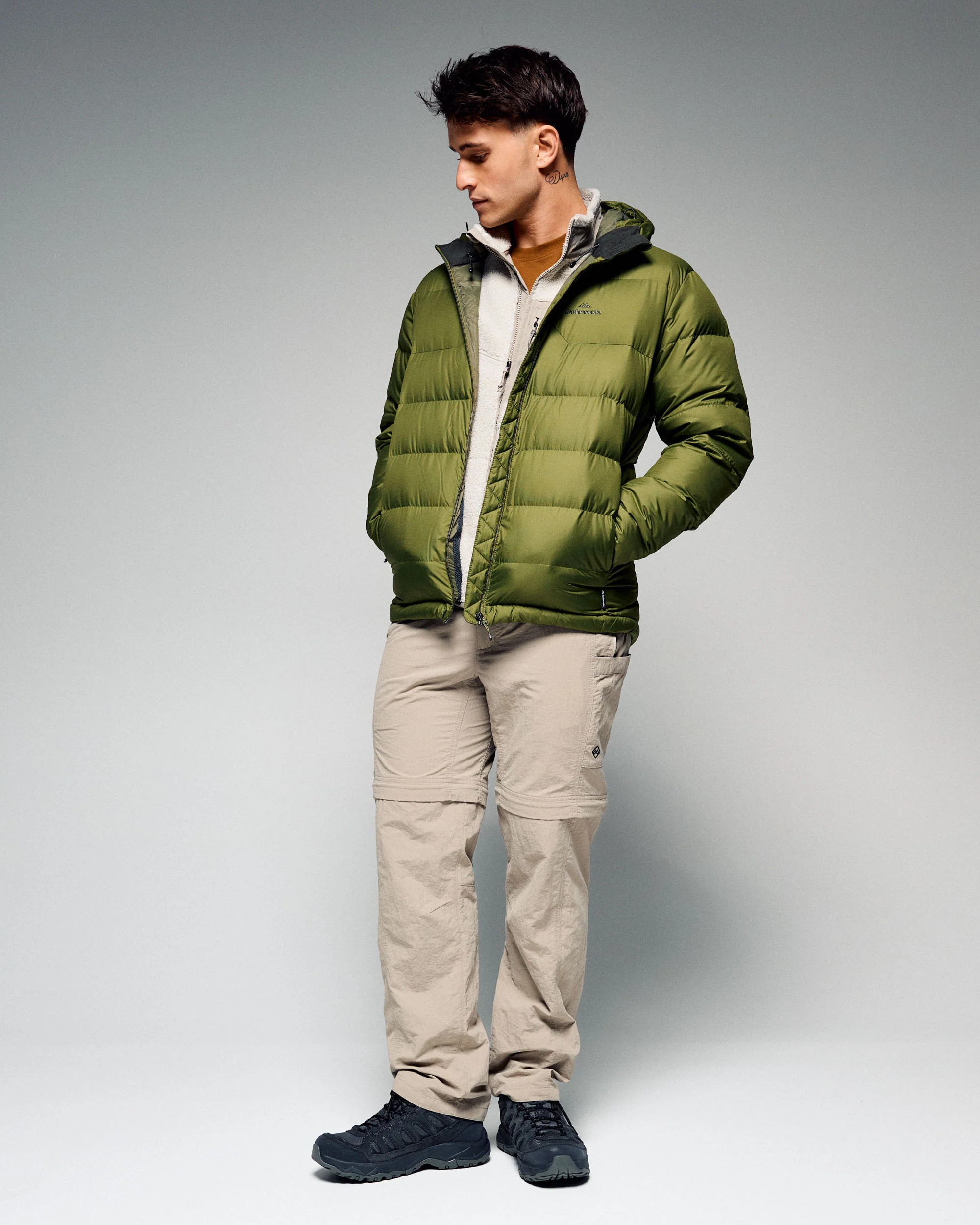 Men's Epiq Hooded Down Jacket v2 - Dark Fern - Image 2
